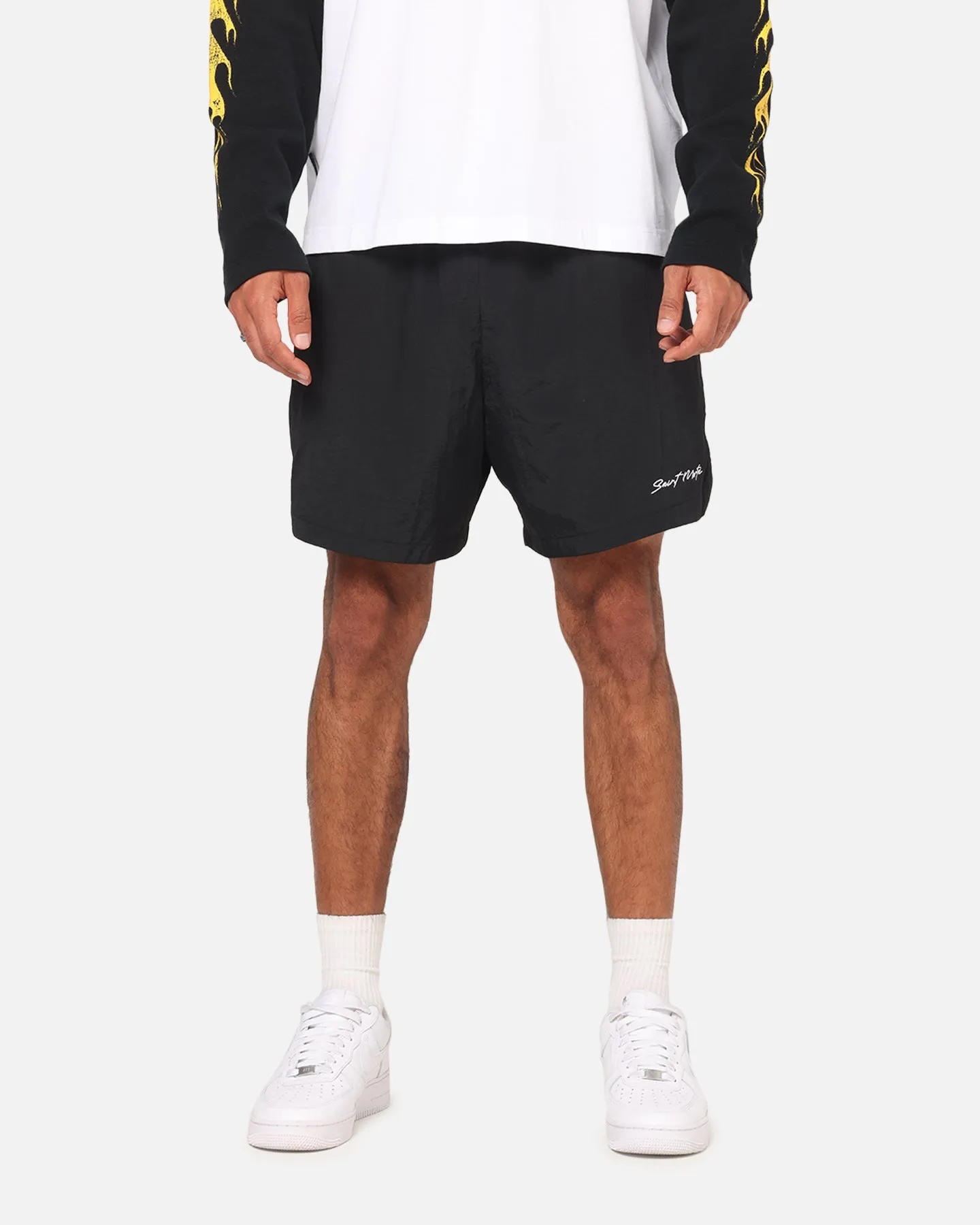 Saint Morta Scription Nylon Shorts Black sold by Culture Kings product image thumbnail 5