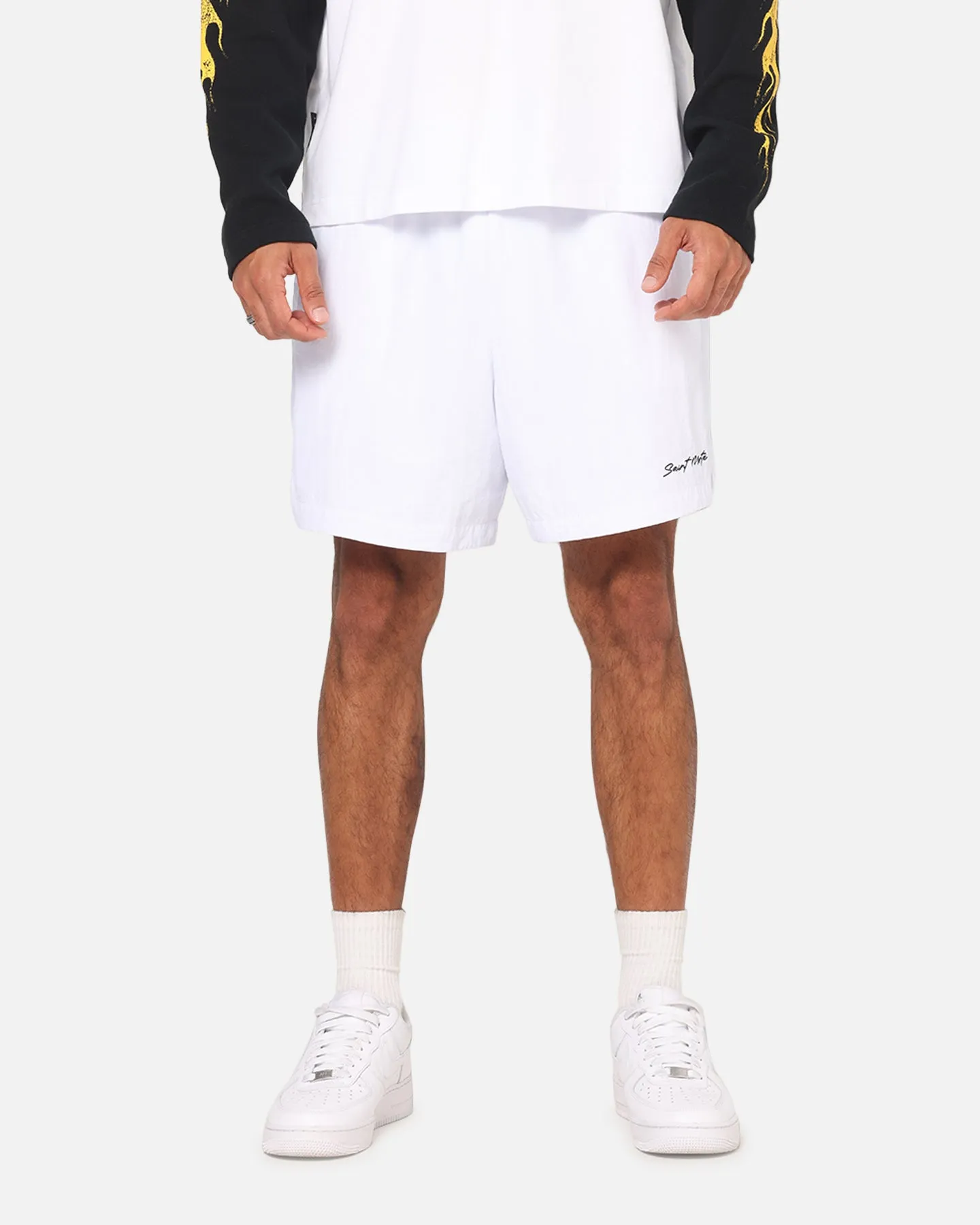 Saint Morta Scription Nylon Shorts White sold by Culture Kings product image thumbnail 5