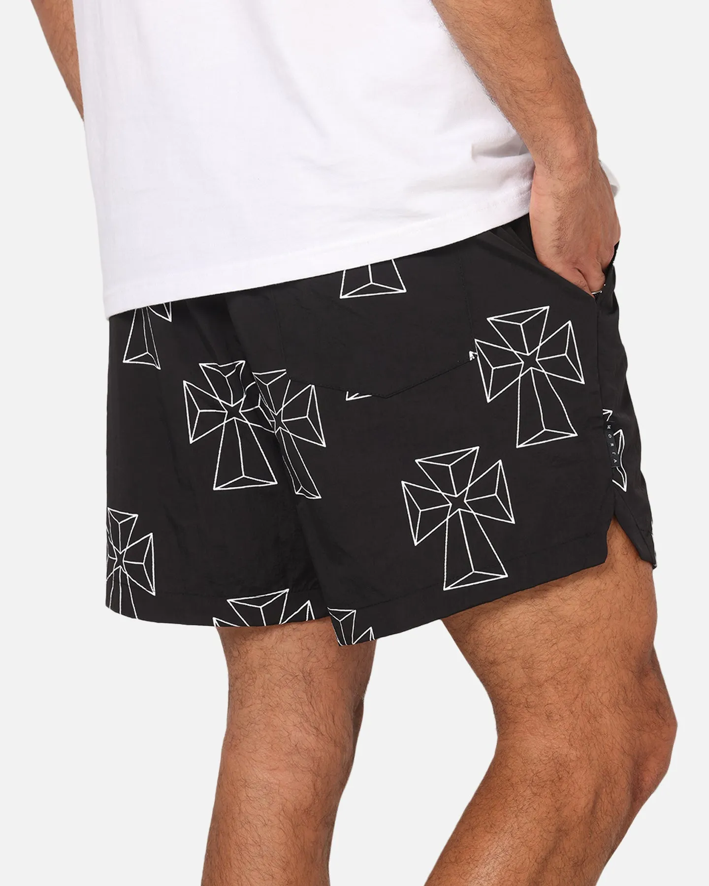 Saint Morta Holy Tide Beach Shorts Black sold by Culture Kings product image thumbnail 5