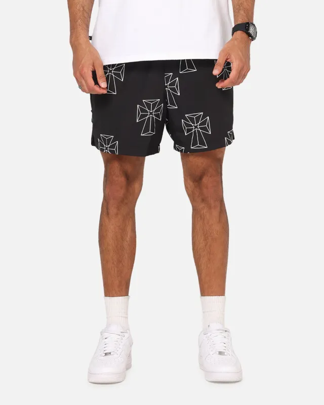 Saint Morta Holy Tide Beach Shorts Black sold by Culture Kings