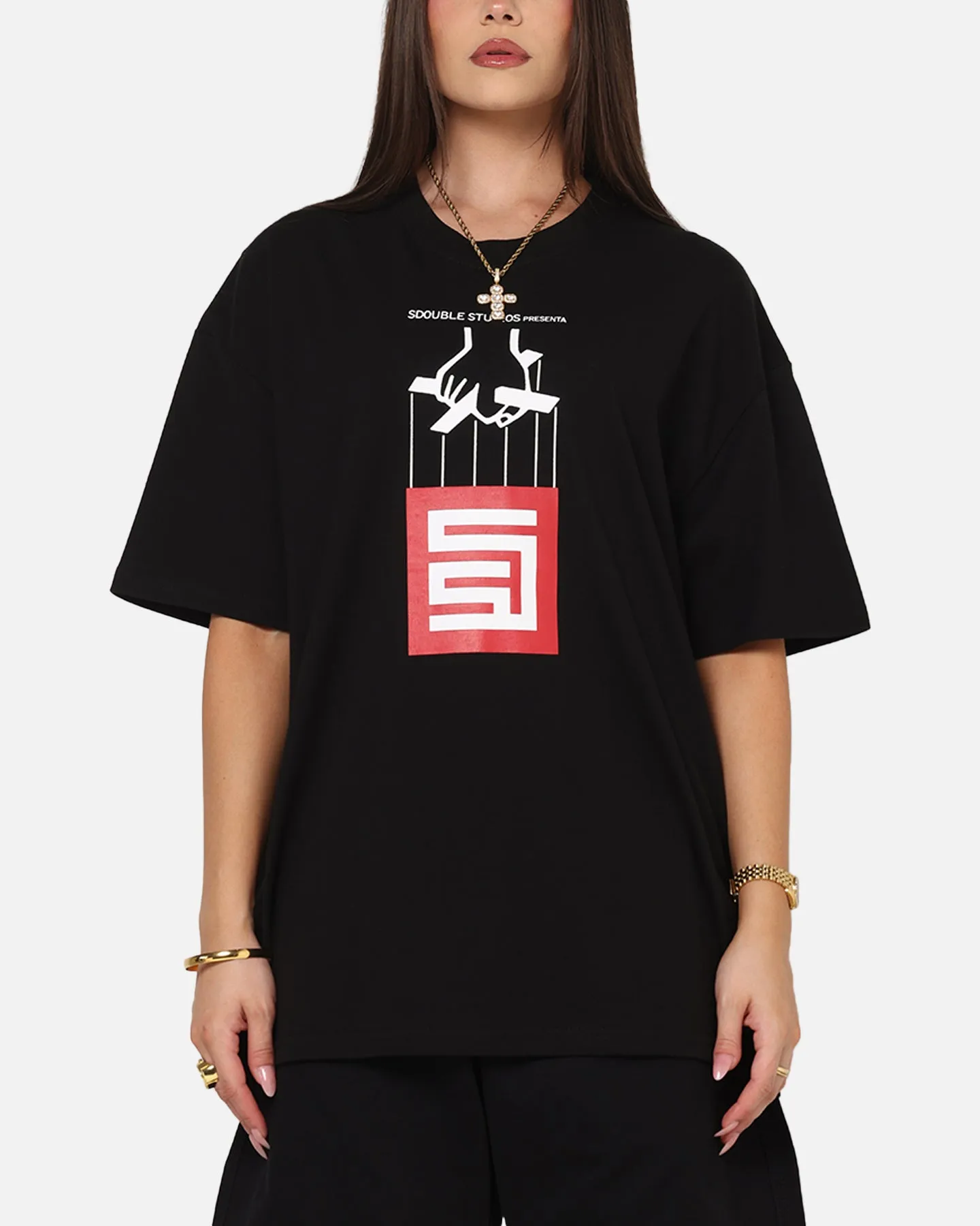 S Double Godfather T-Shirt Black sold by Culture Kings