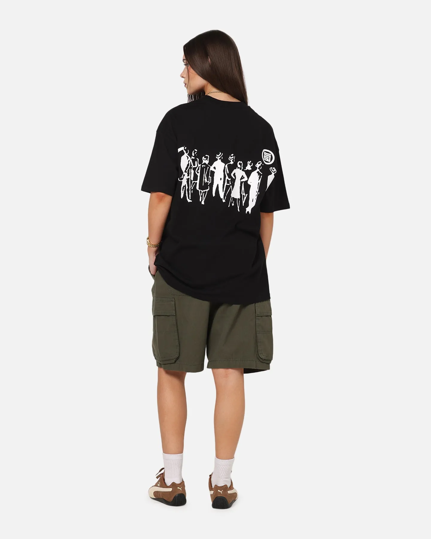 S Double People Stripe T-Shirt Black sold by Culture Kings product image thumbnail 4