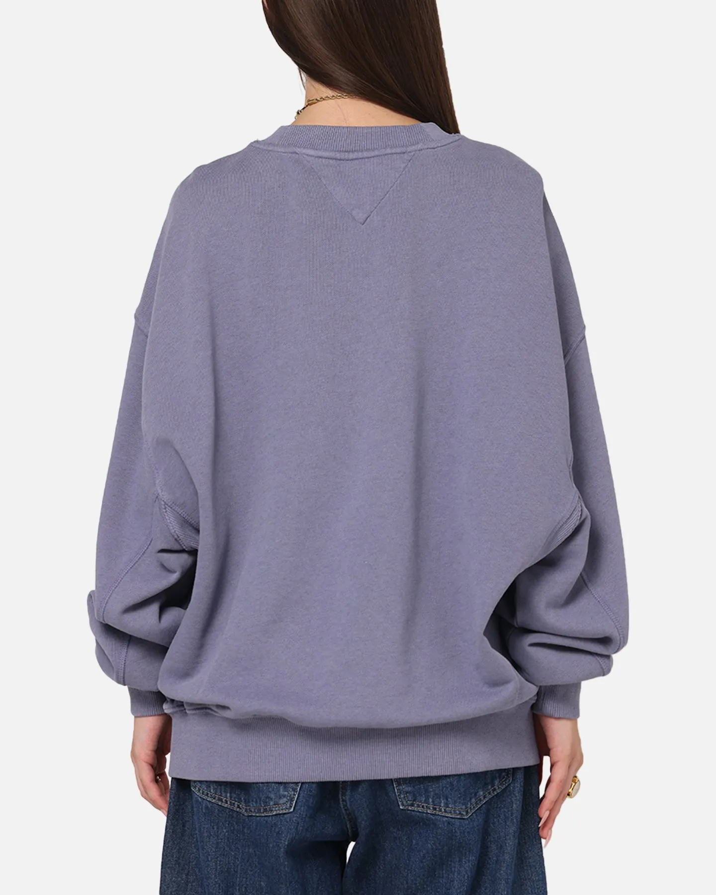 Tommy Jeans Cropped Overdyed Varsity Crewneck Washed Blue sold by Culture Kings product image thumbnail 3