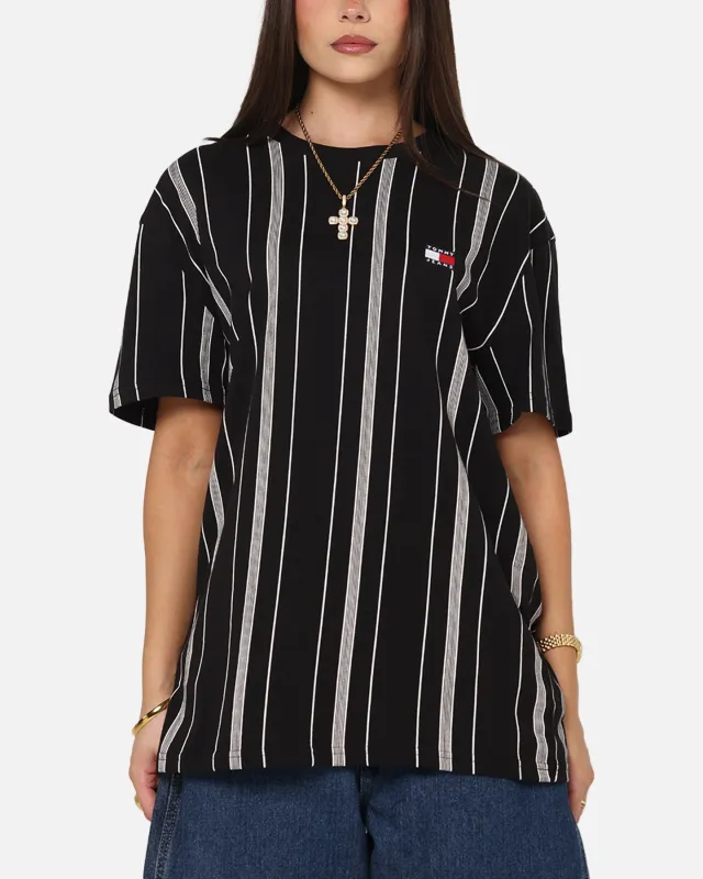 Tommy Jeans Vertical Stripe T-Shirt Black Stripe made by Culture Kings