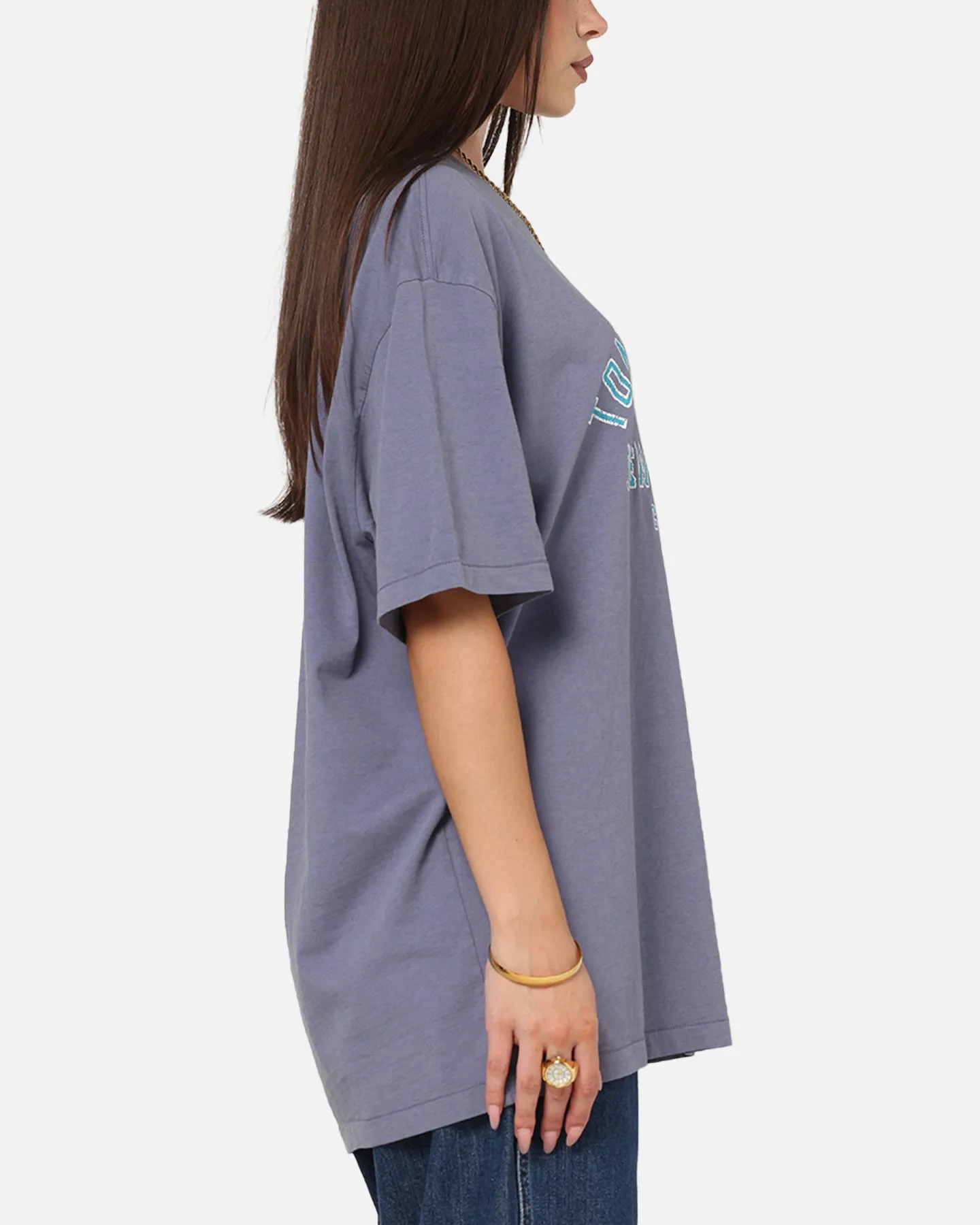 Tommy Jeans Relax Overdyed Varsity T-Shirt Washed Blue sold by Culture Kings product image thumbnail 4