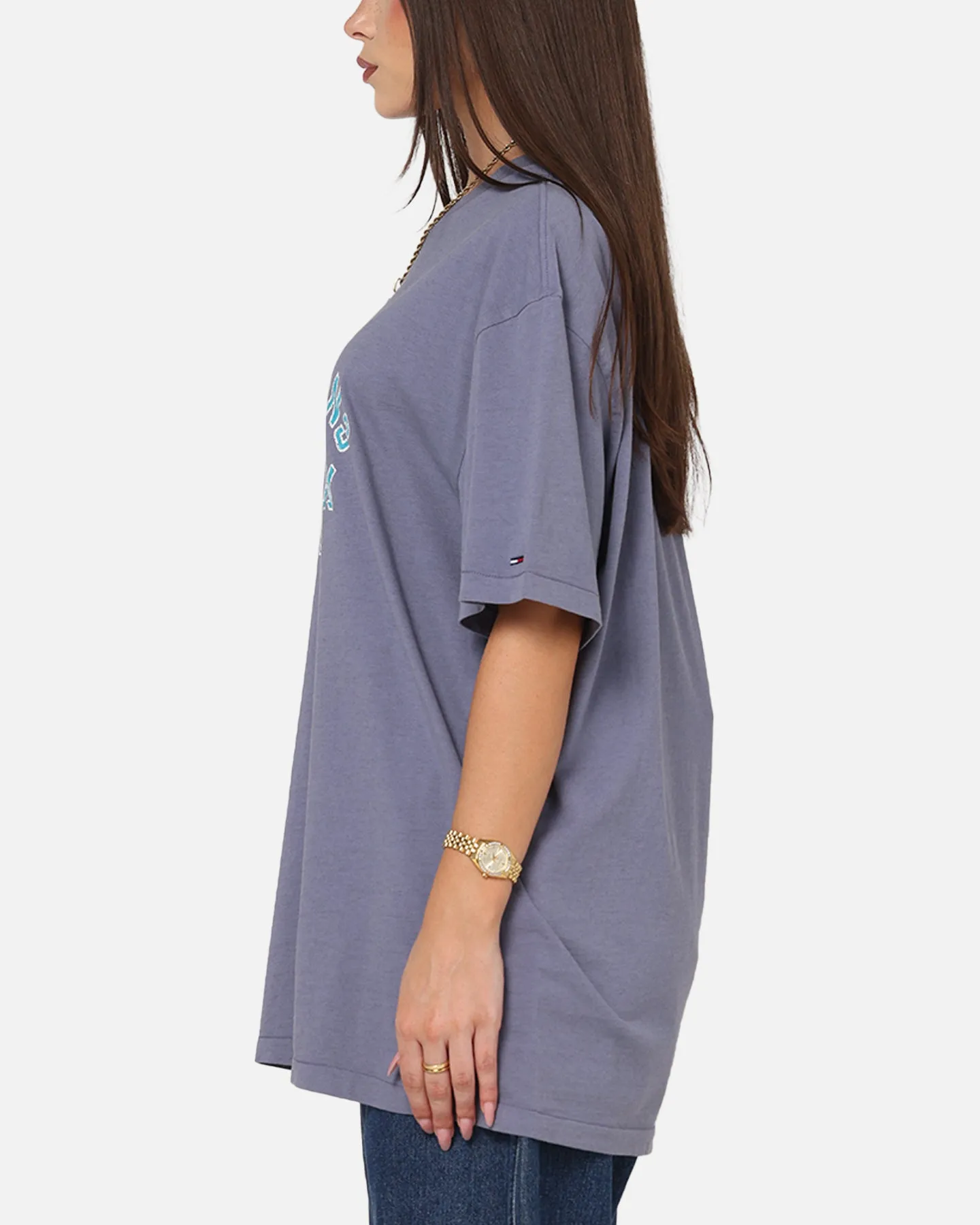 Tommy Jeans Relax Overdyed Varsity T-Shirt Washed Blue sold by Culture Kings product image thumbnail 5