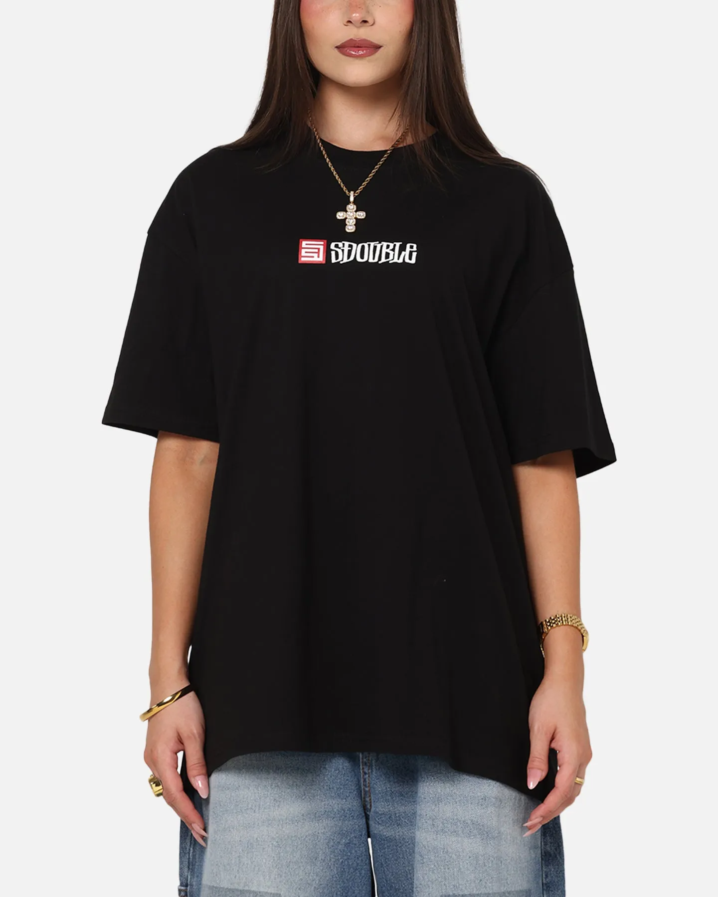 S Double Cube Mid Block T-Shirt Black sold by Culture Kings