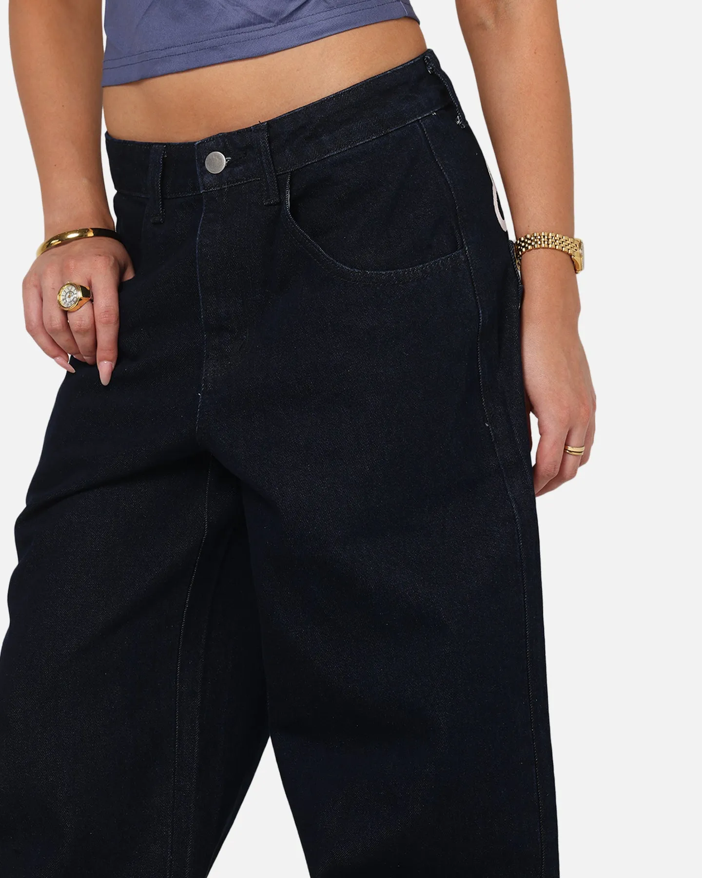 Ed Hardy Women's Cuffed Jeans Indigo sold by Culture Kings product image thumbnail 4