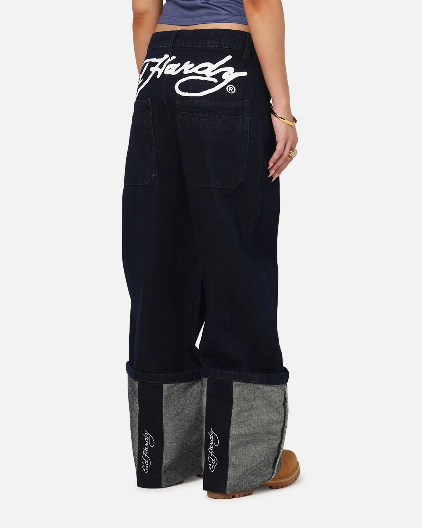 Ed Hardy Women's Cuffed Jeans Indigo sold by Culture Kings product image thumbnail 5