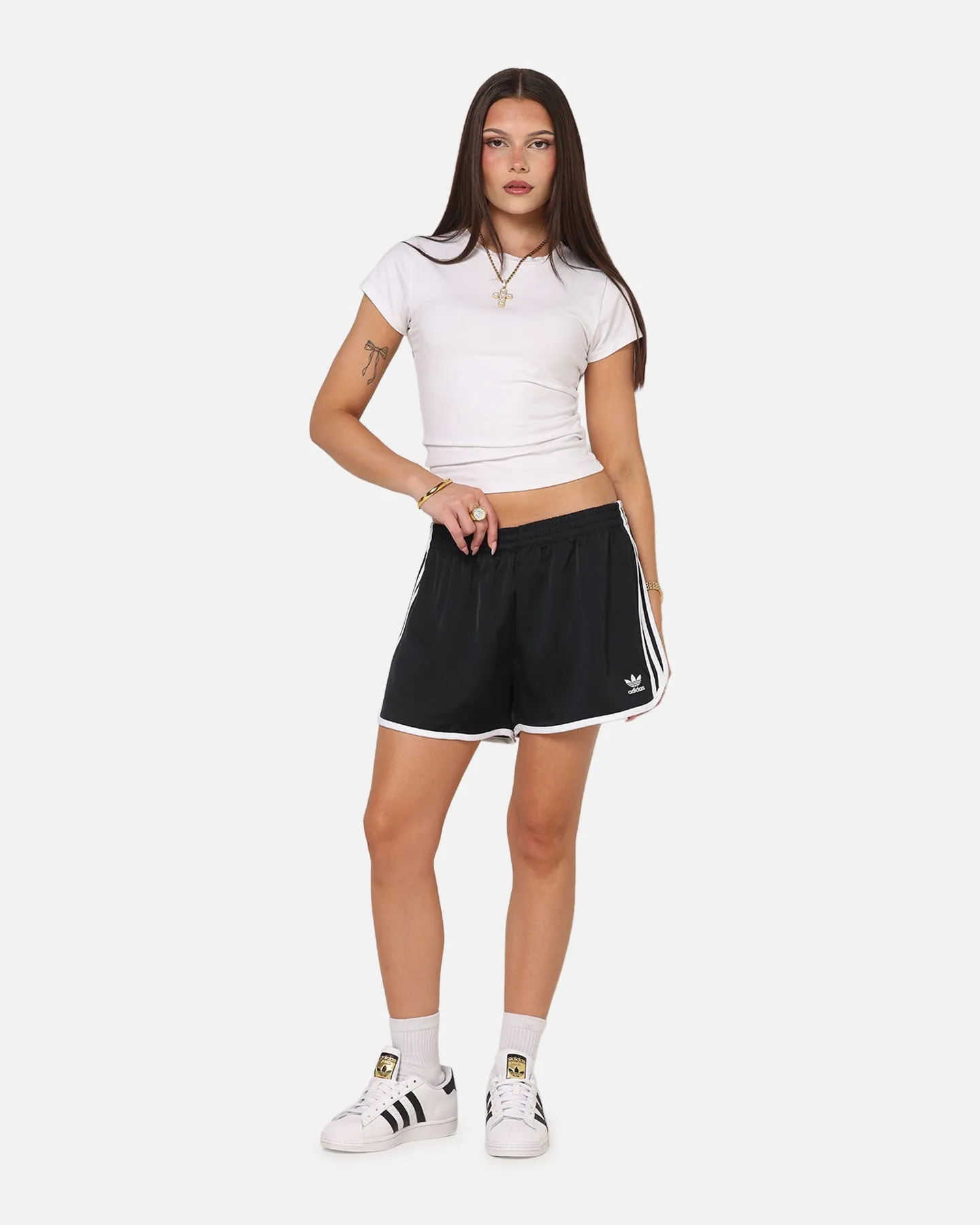 Adidas Women's Adicolor 3-Stripes Sprinter Shorts Black sold by Culture Kings product image thumbnail 2