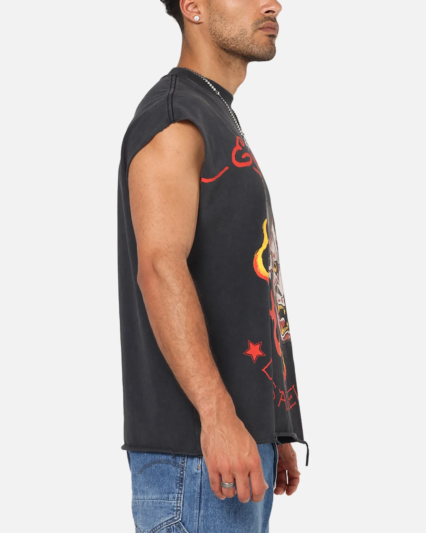 Ed Hardy Distressed Demon Muscle T-Shirt Black sold by Culture Kings product image thumbnail 4