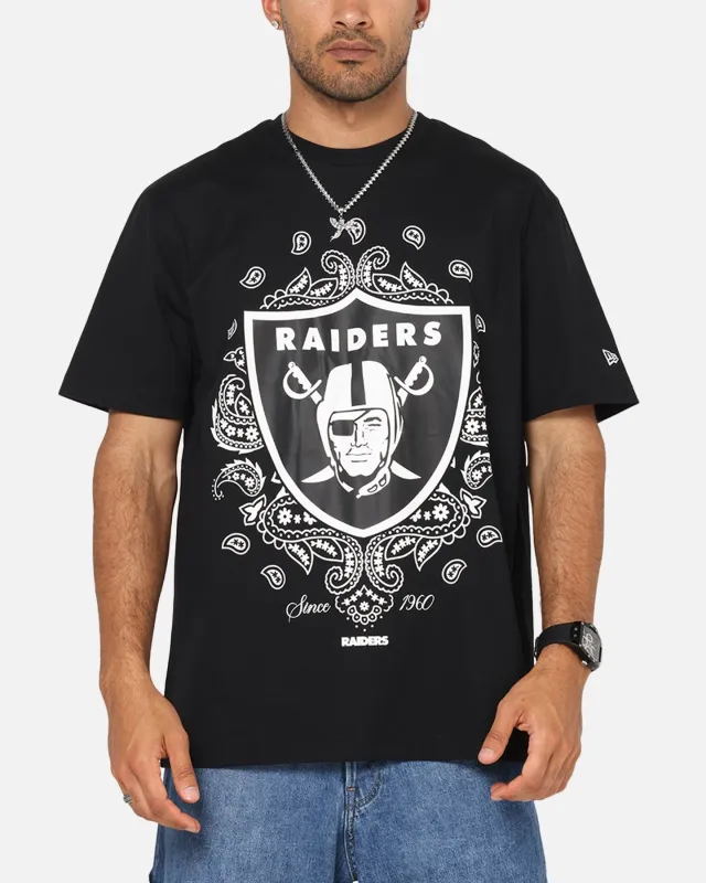 New Era Las Vegas Raiders Paisley Oversized T-Shirt Black sold by Culture Kings