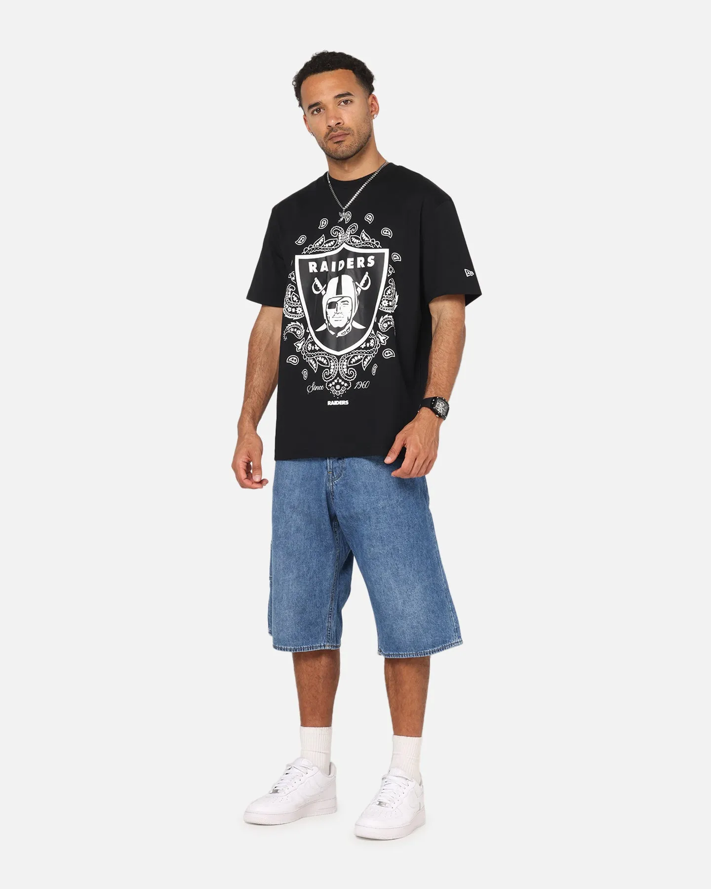 New Era Las Vegas Raiders Paisley Oversized T-Shirt Black sold by Culture Kings product image thumbnail 2