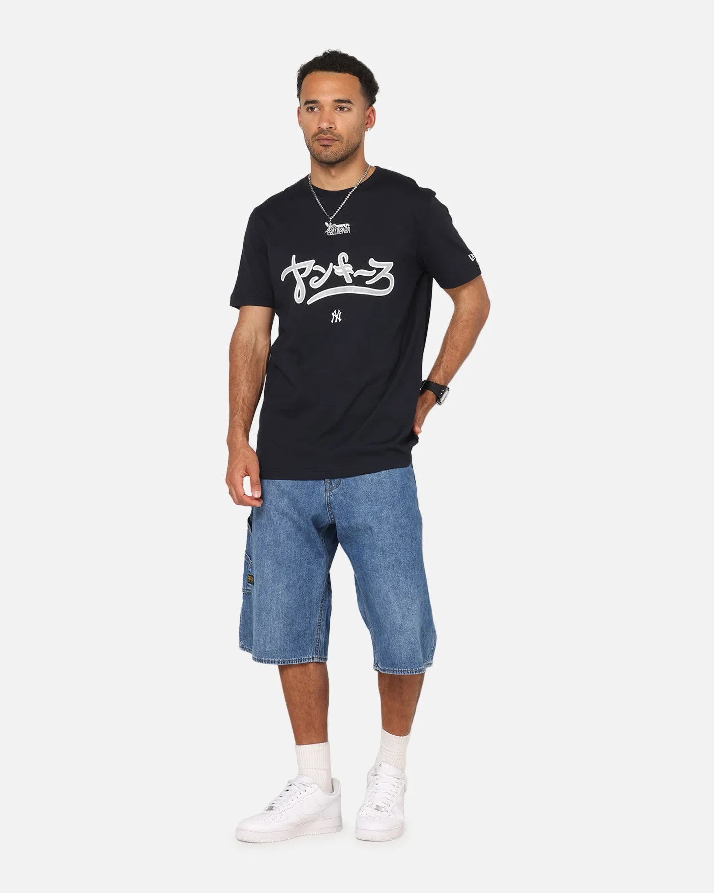 New Era New York Yankees 'Hyperfly Katakana x MLB' T-Shirt Navy sold by Culture Kings product image thumbnail 2