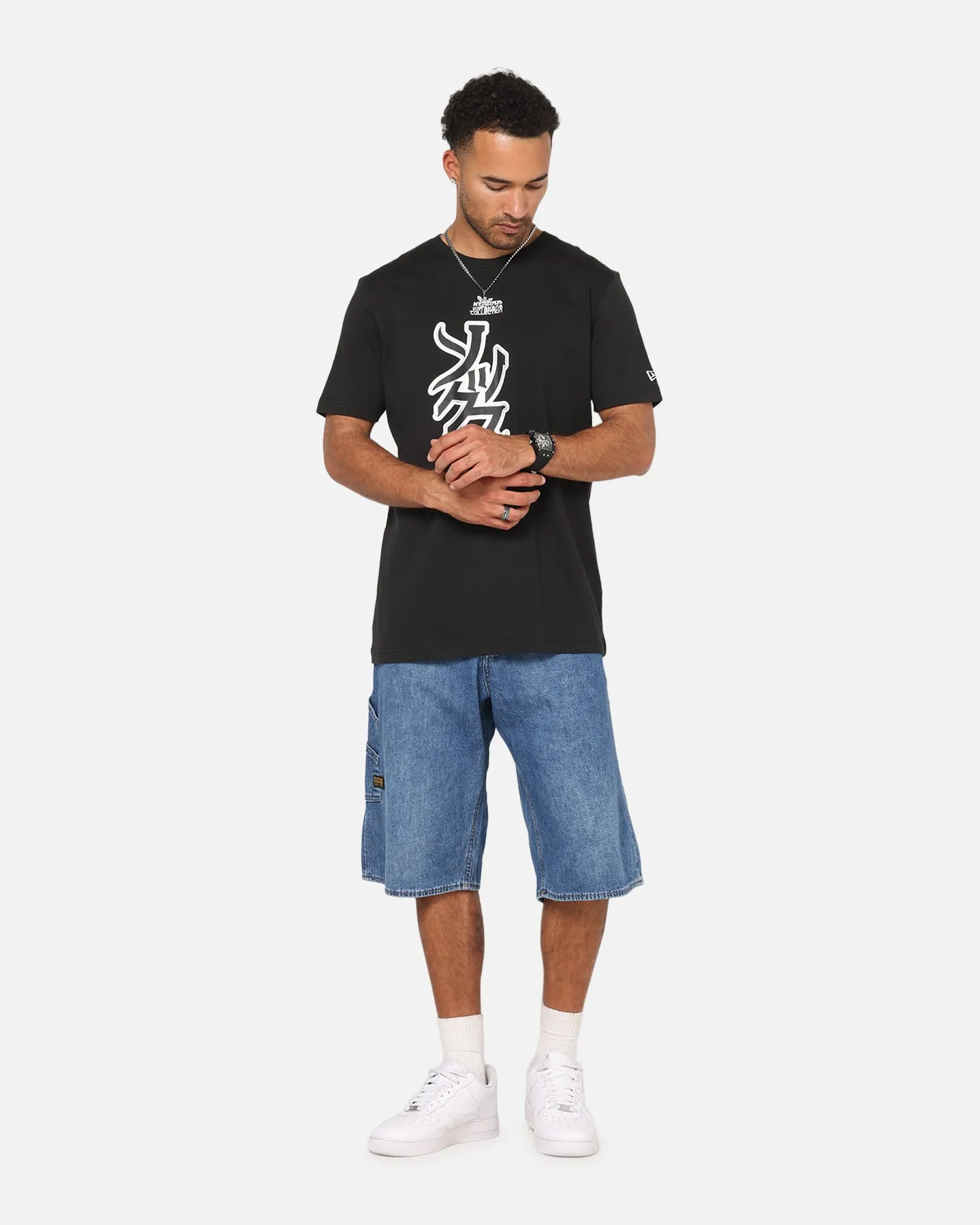 New Era Chicago White Sox 'Hyperfly Katakana x MLB' T-Shirt Black sold by Culture Kings product image thumbnail 2