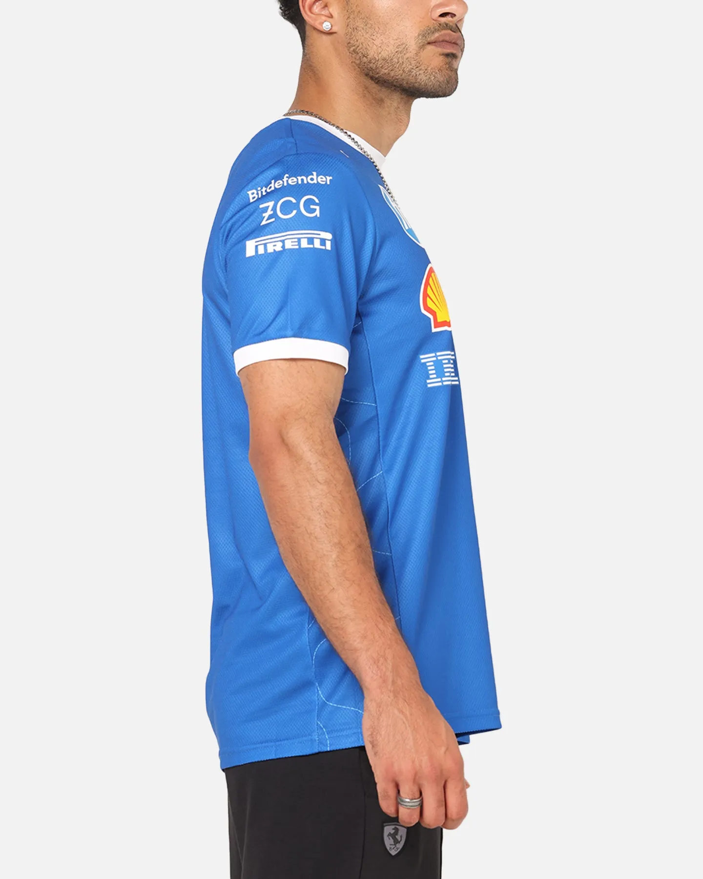 Puma X Scuderia Ferrari Monza T-Shirt Steer Blue sold by Culture Kings product image thumbnail 5