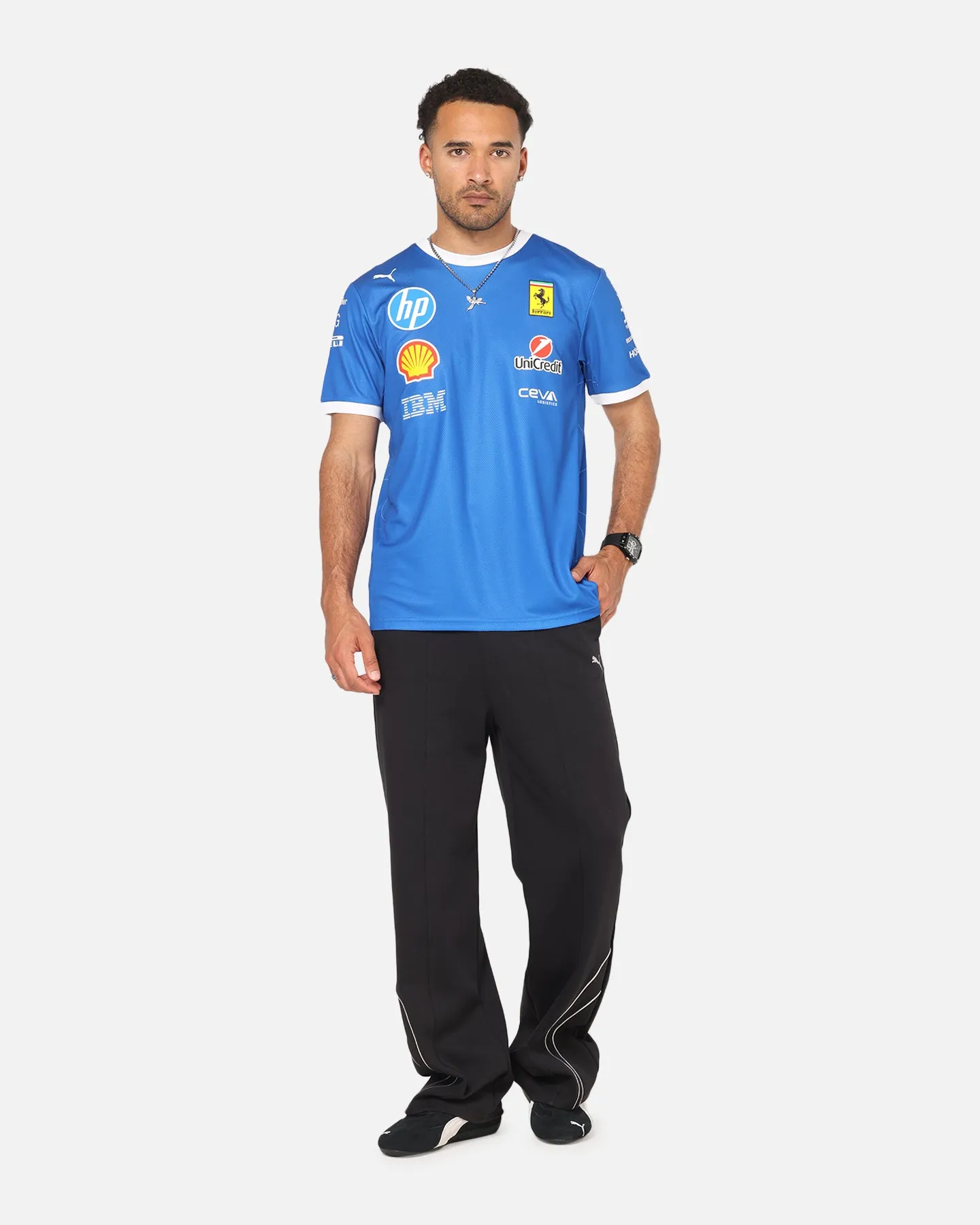Puma X Scuderia Ferrari Monza T-Shirt Steer Blue sold by Culture Kings product image thumbnail 3