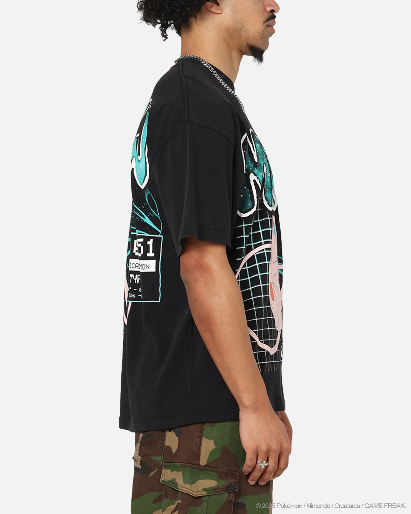 The Pokémon Collection By 73Studio Mew T-Shirt Black Acidwash sold by Culture Kings product image thumbnail 5