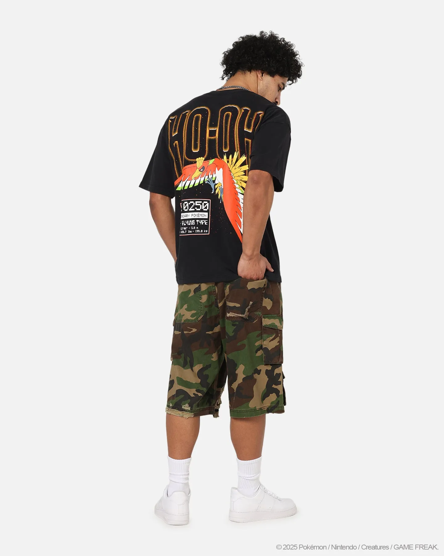 The Pokémon Collection By 73Studio Ho-Oh T-Shirt Black Acidwash sold by Culture Kings product image thumbnail 4