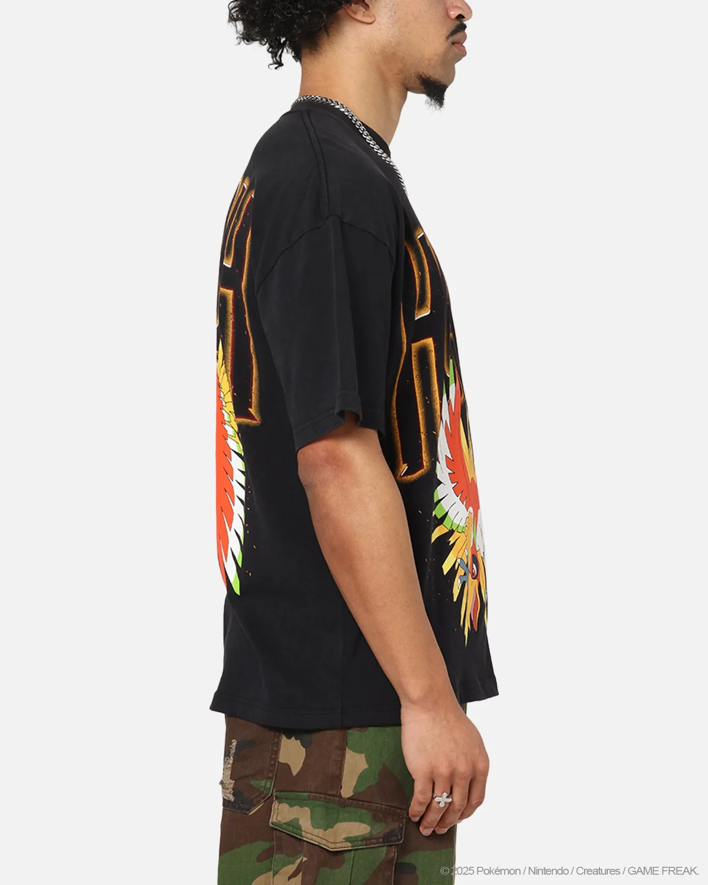 The Pokémon Collection By 73Studio Ho-Oh T-Shirt Black Acidwash sold by Culture Kings product image thumbnail 5