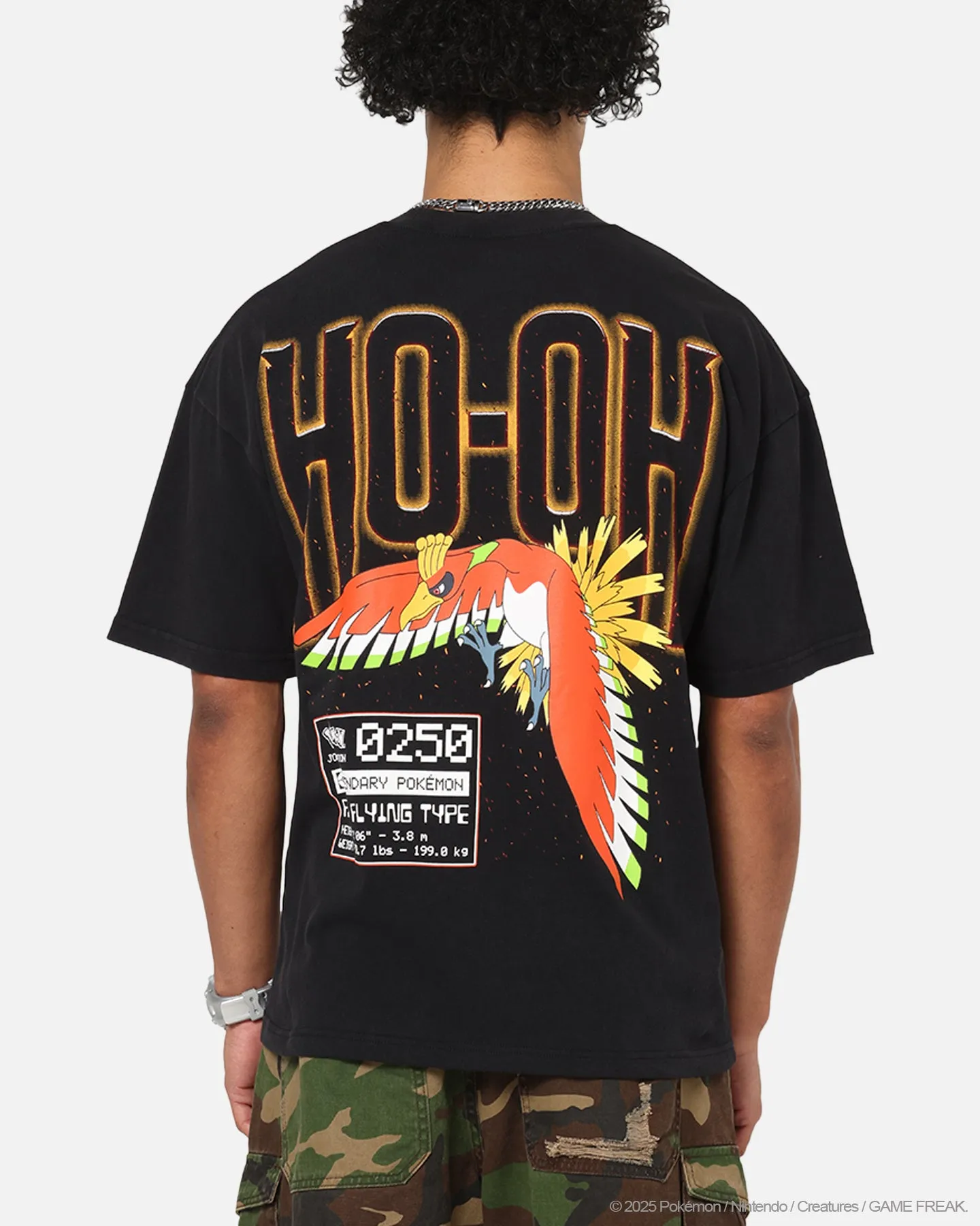 The Pokémon Collection By 73Studio Ho-Oh T-Shirt Black Acidwash sold by Culture Kings product image thumbnail 2