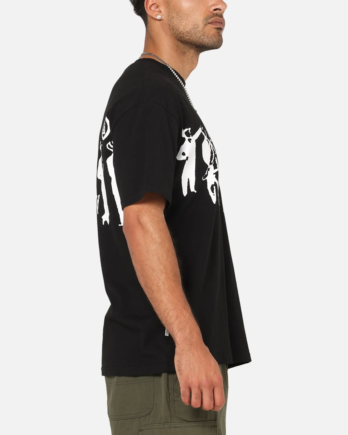 S Double People Stripe T-Shirt Black sold by Culture Kings product image thumbnail 5