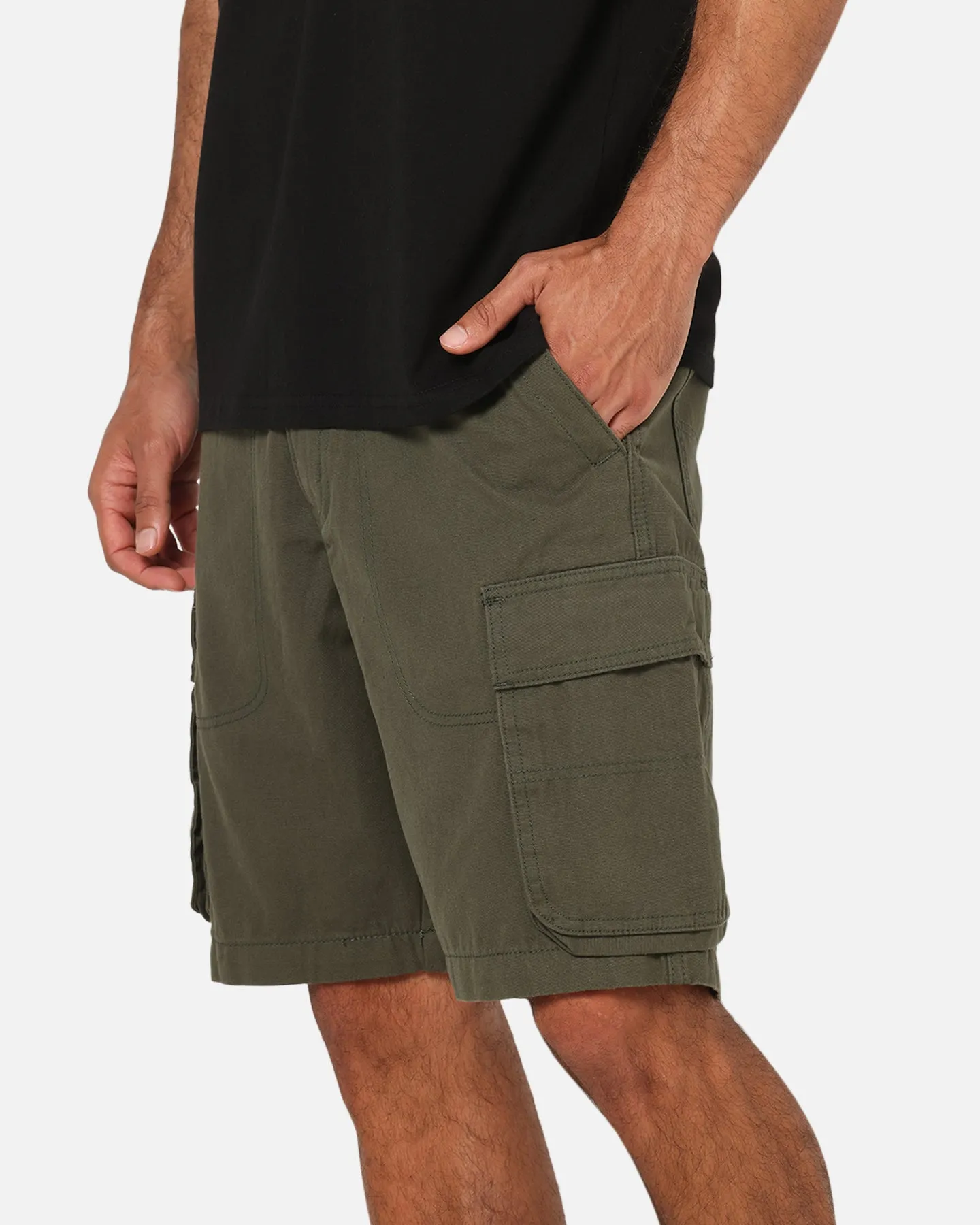 S Double Classic Cut Cargo Shorts Army sold by Culture Kings product image thumbnail 3