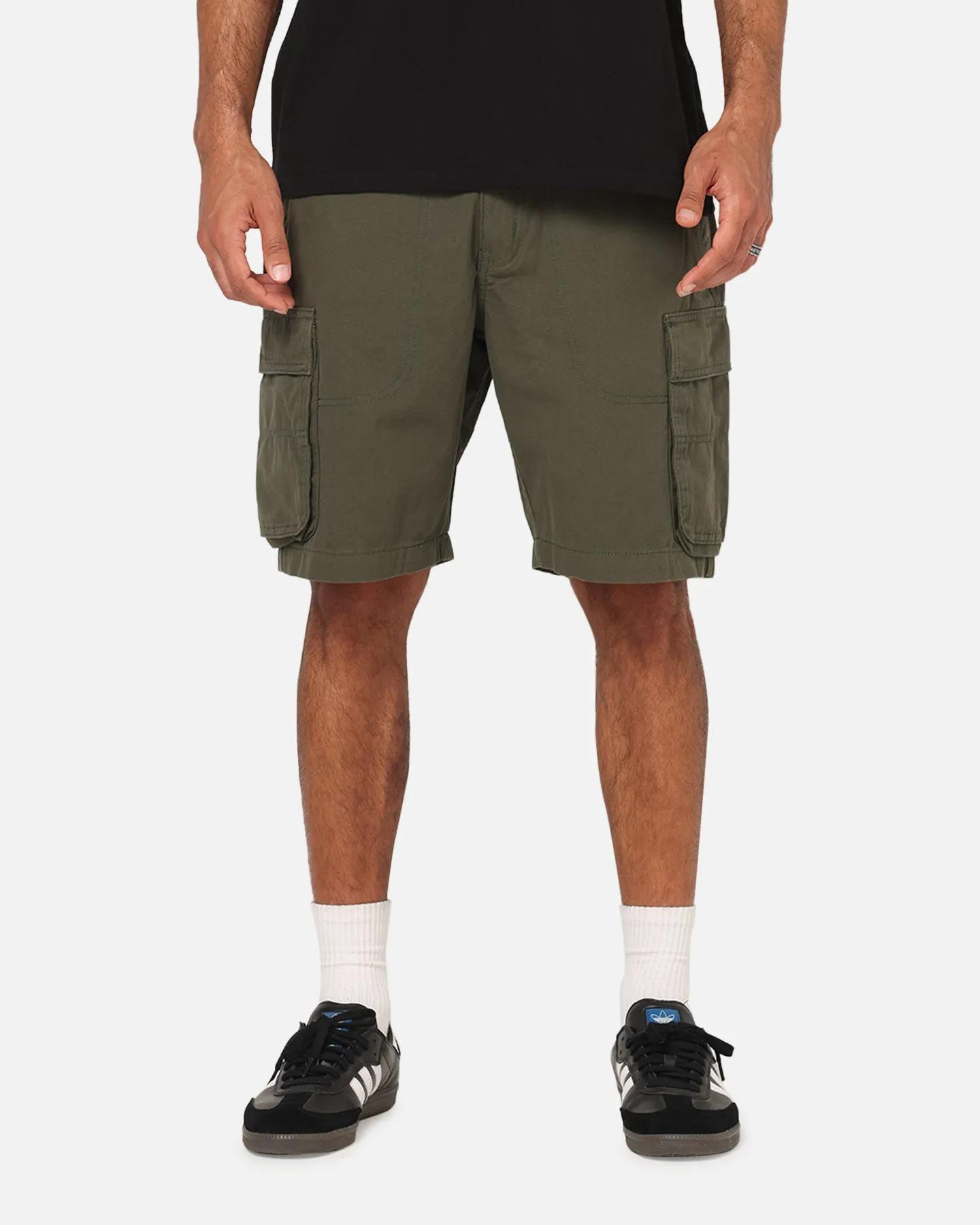 S Double Classic Cut Cargo Shorts Army sold by Culture Kings