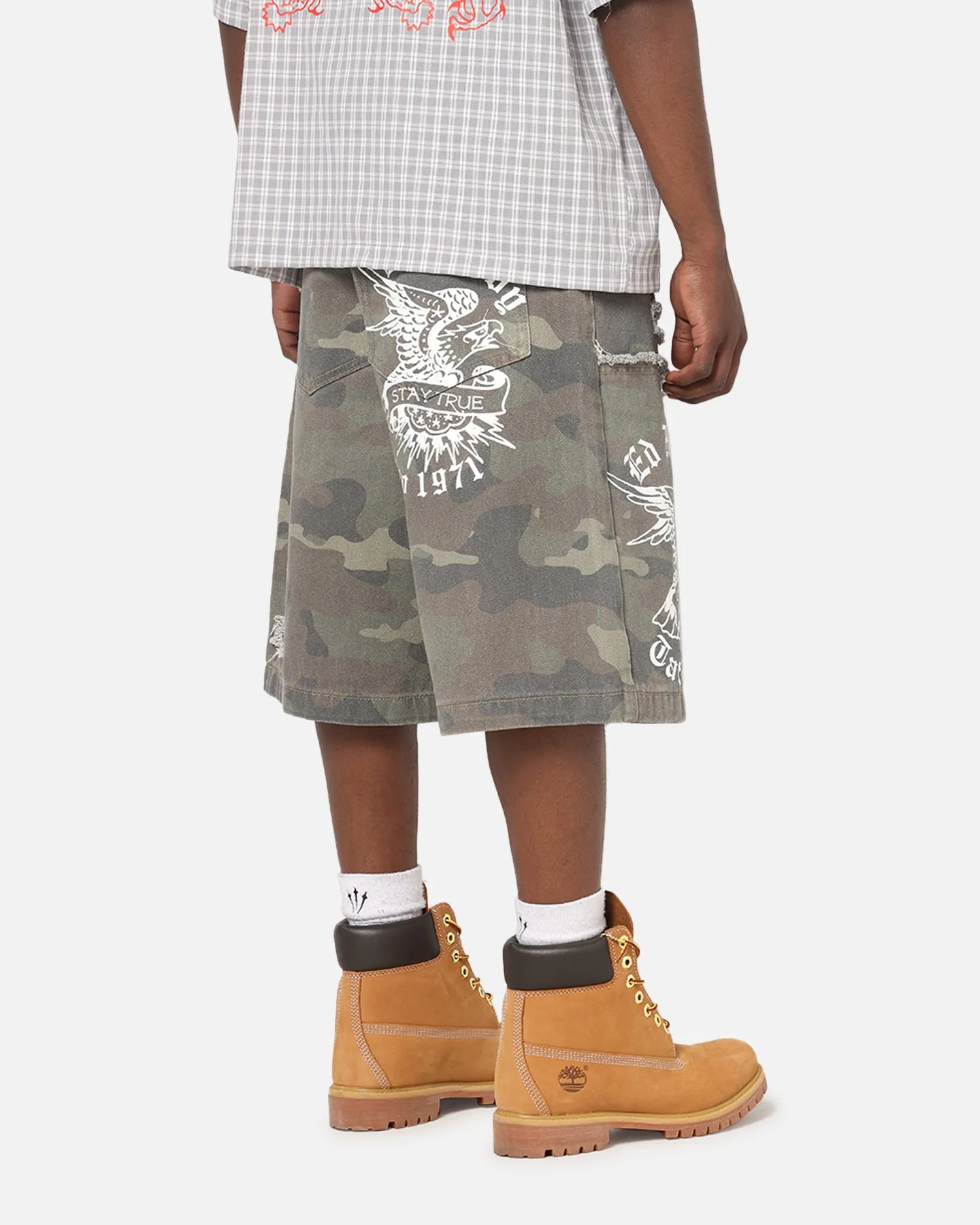 Ed Hardy Distress Camo Carpenter Jorts Camo sold by Culture Kings product image thumbnail 5