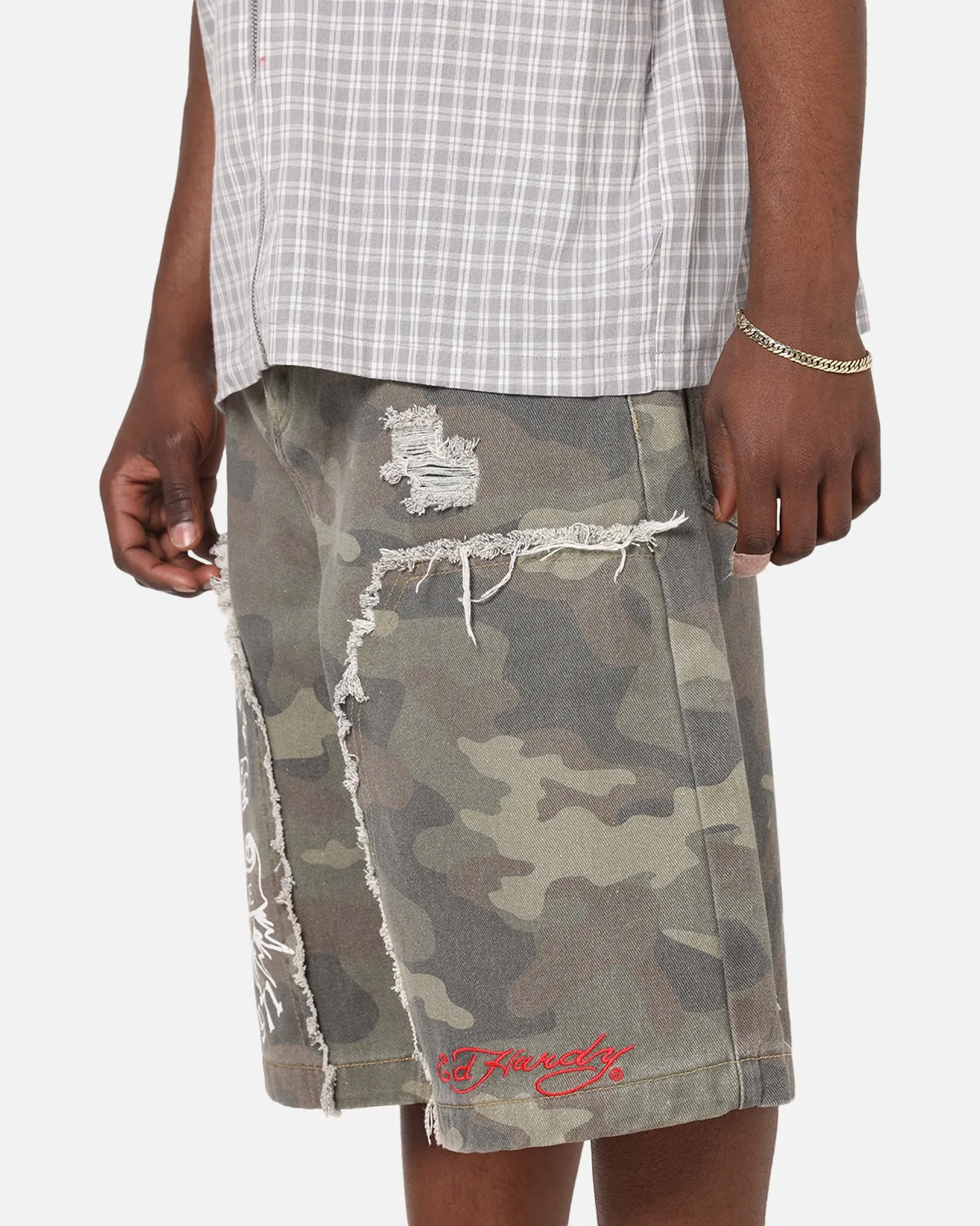 Ed Hardy Distress Camo Carpenter Jorts Camo sold by Culture Kings product image thumbnail 3