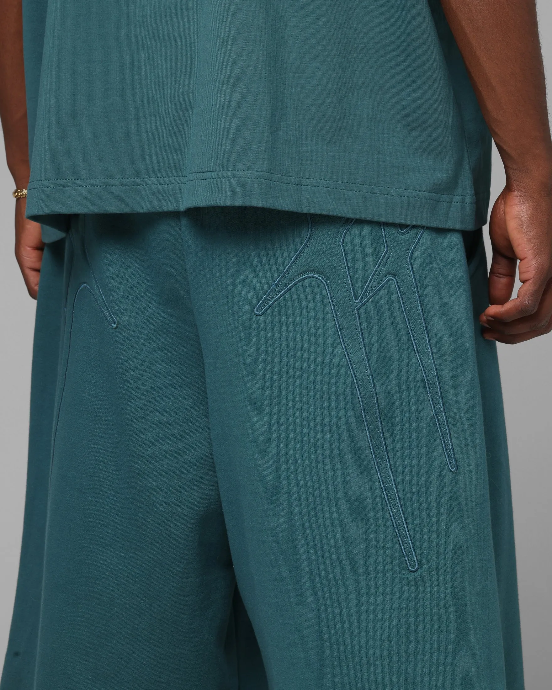 Loiter Destruct Sweat Shorts Teal sold by Culture Kings product image thumbnail 4
