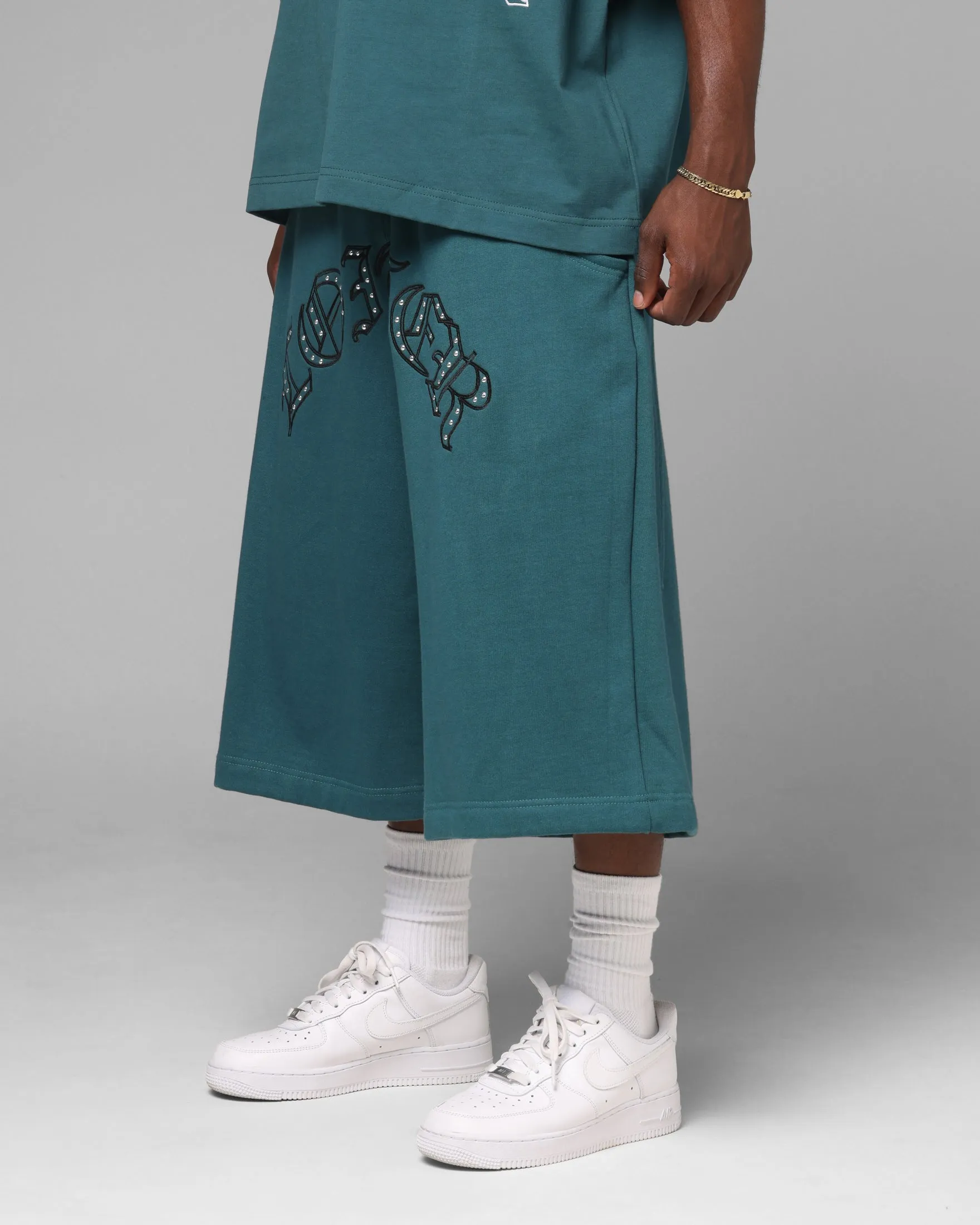 Loiter Destruct Sweat Shorts Teal sold by Culture Kings product image thumbnail 5