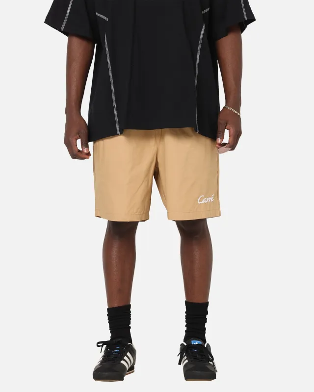 Carre Da Script Beach Shorts Tan sold by Culture Kings