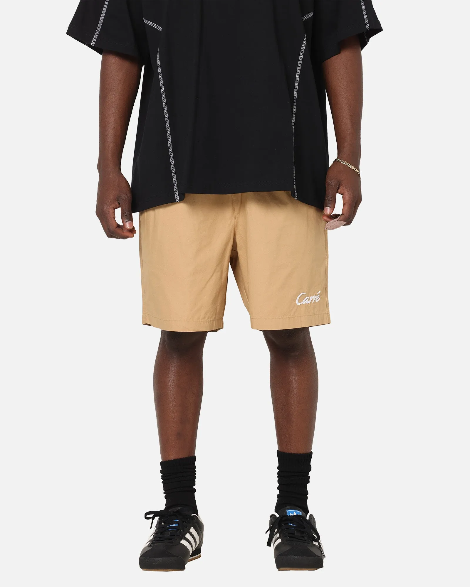 Carre Da Script Beach Shorts Tan sold by Culture Kings