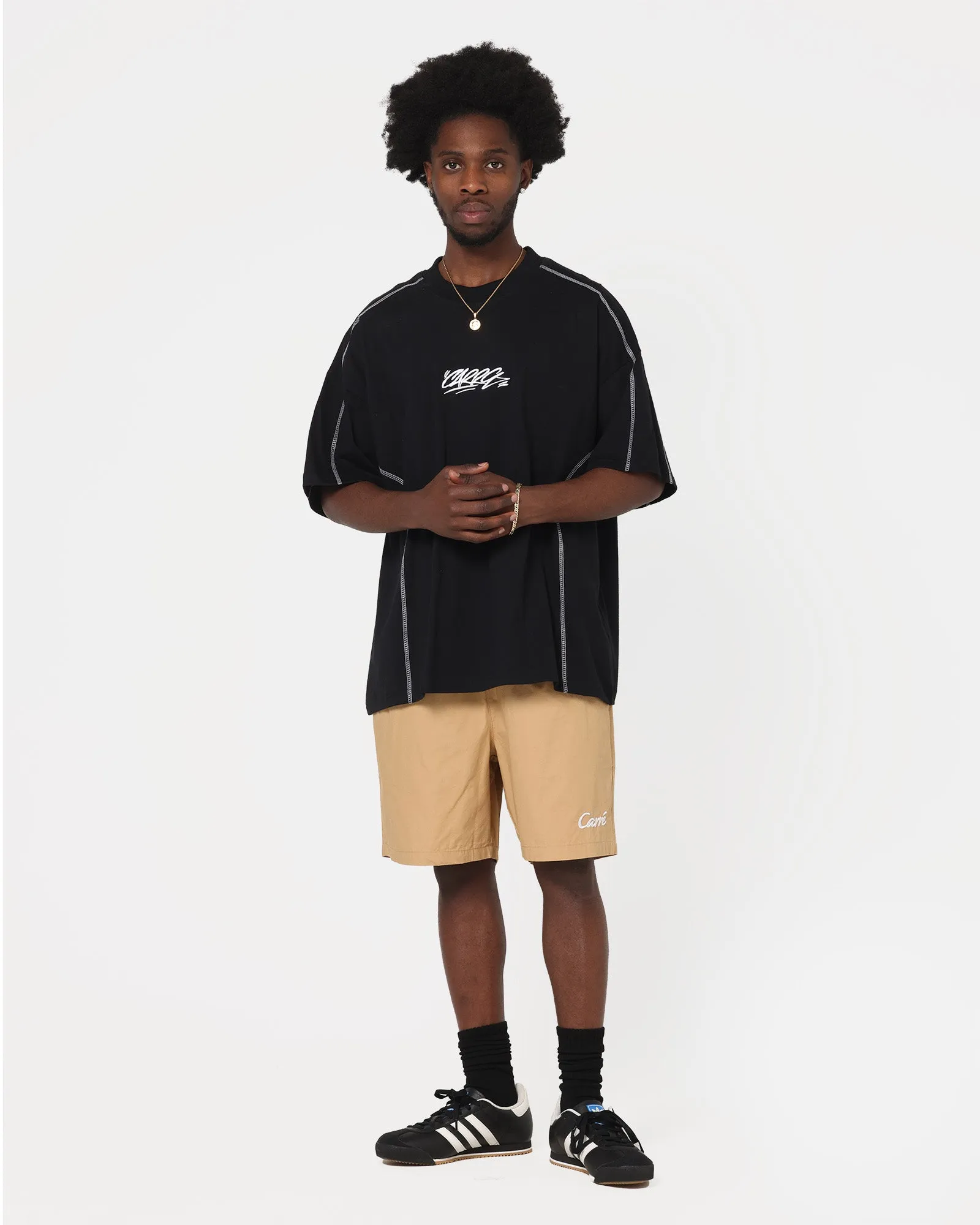 Carre Da Script Beach Shorts Tan sold by Culture Kings product image thumbnail 2