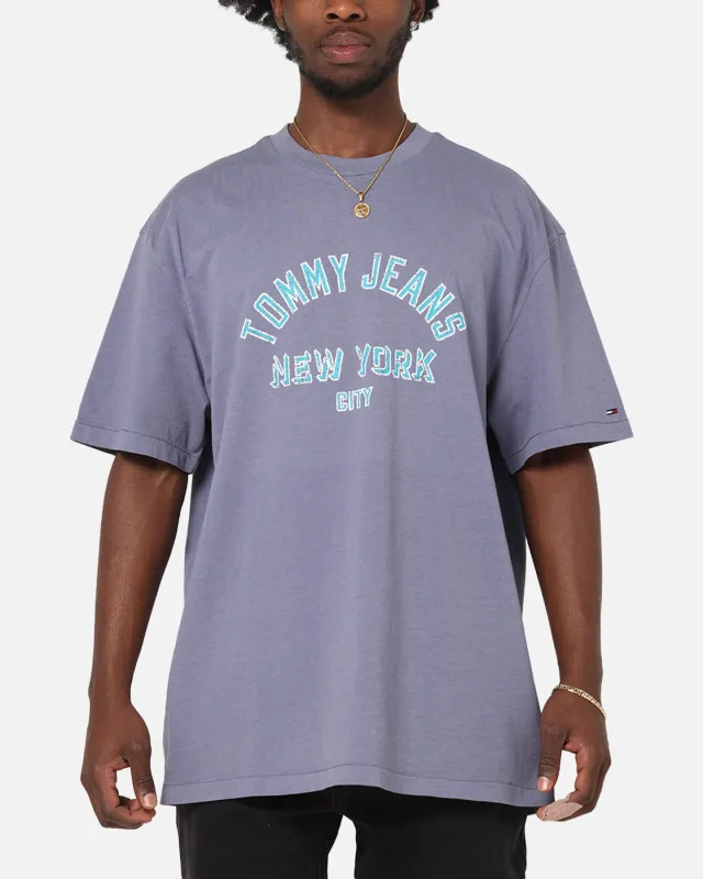 Tommy Jeans Relax Overdyed Varsity T-Shirt Washed Blue sold by Culture Kings