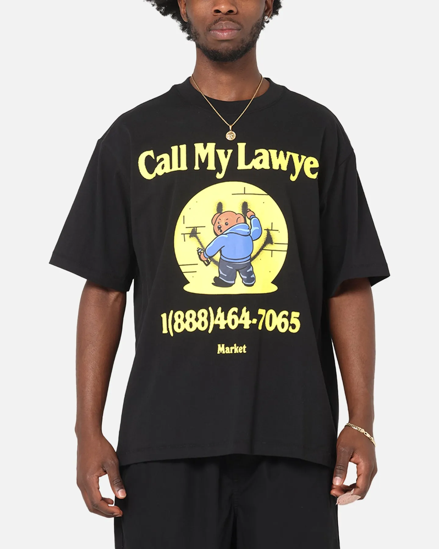 Market Smiley Call My Lawyer T-Shirt Black sold by Culture Kings