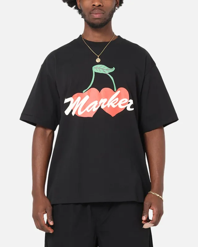 Market Double Cherries T-Shirt Black sold by Culture Kings
