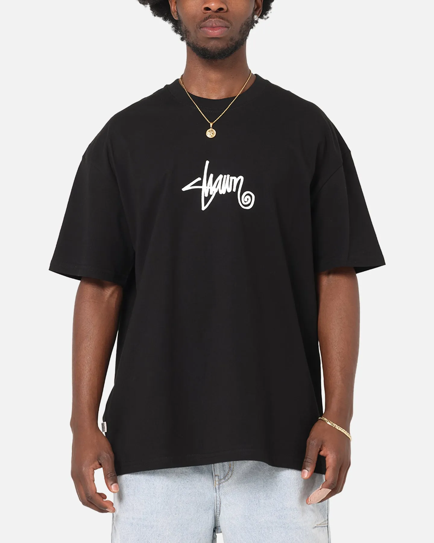 S Double Small Stock T-Shirt Black sold by Culture Kings