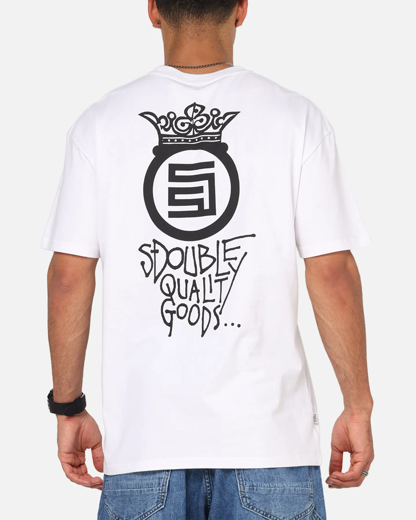 S Double Crown Dot T-Shirt White sold by Culture Kings