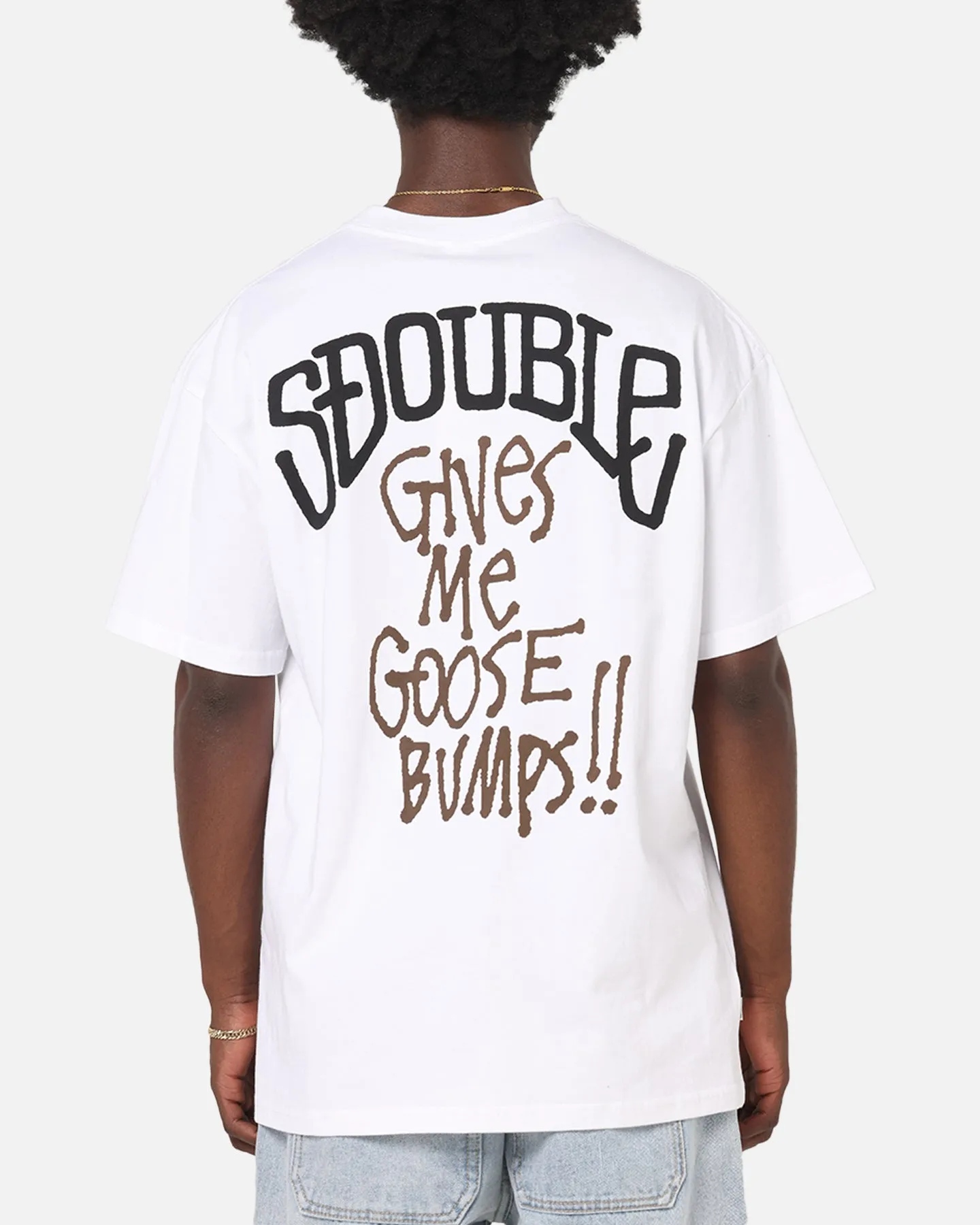 S Double Goosebumps T-Shirt White sold by Culture Kings