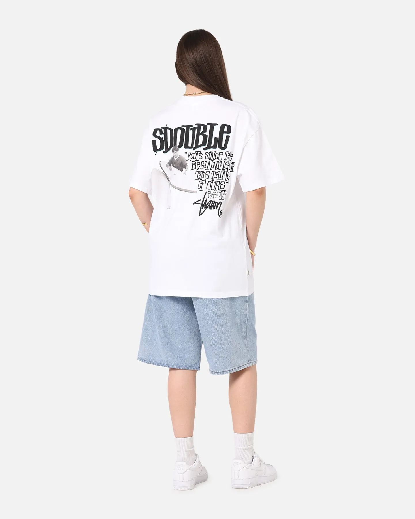 S Double Pintails T-Shirt White sold by Culture Kings product image thumbnail 3