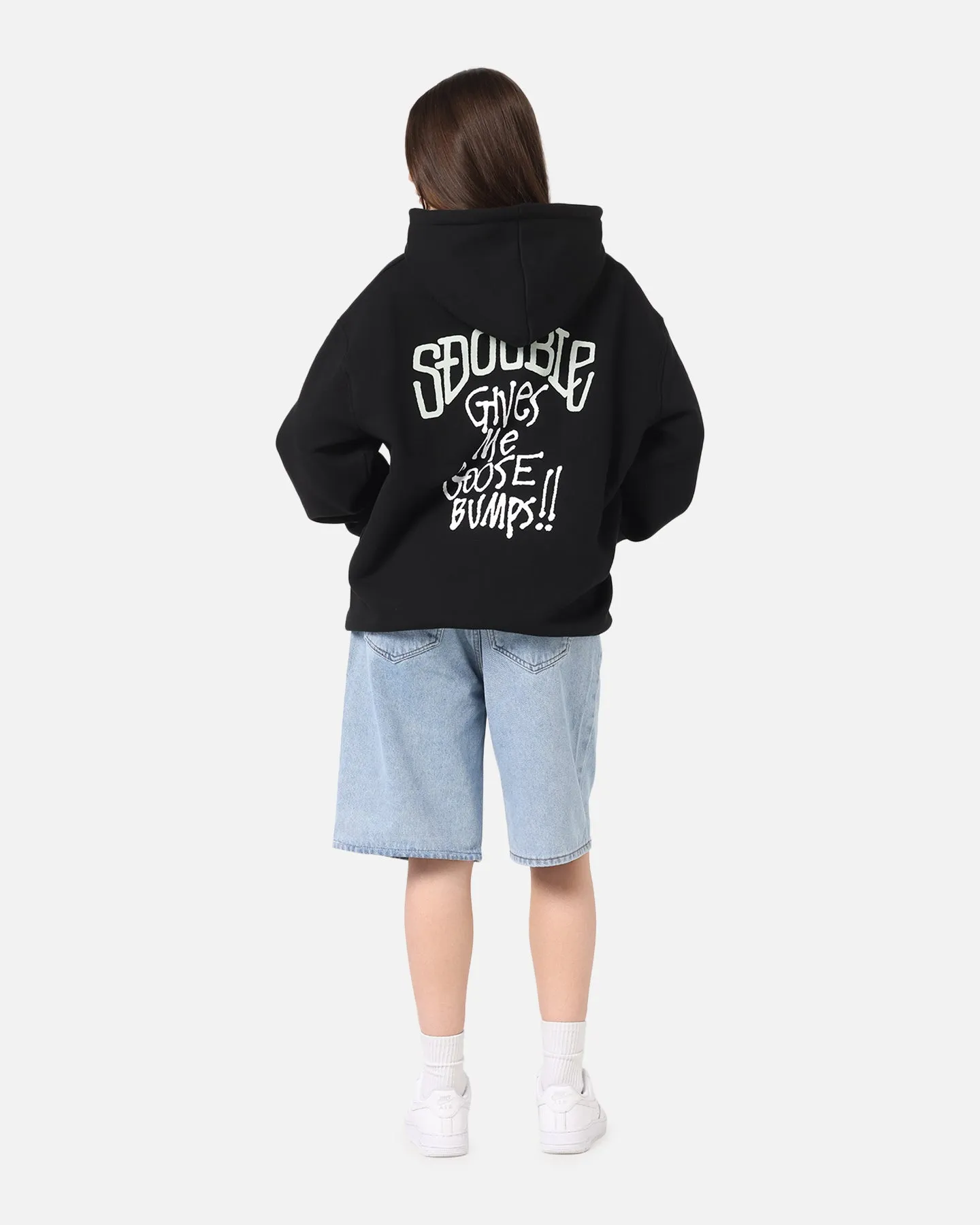 S Double Goosebumps Hoodie Washed Black sold by Culture Kings product image thumbnail 3