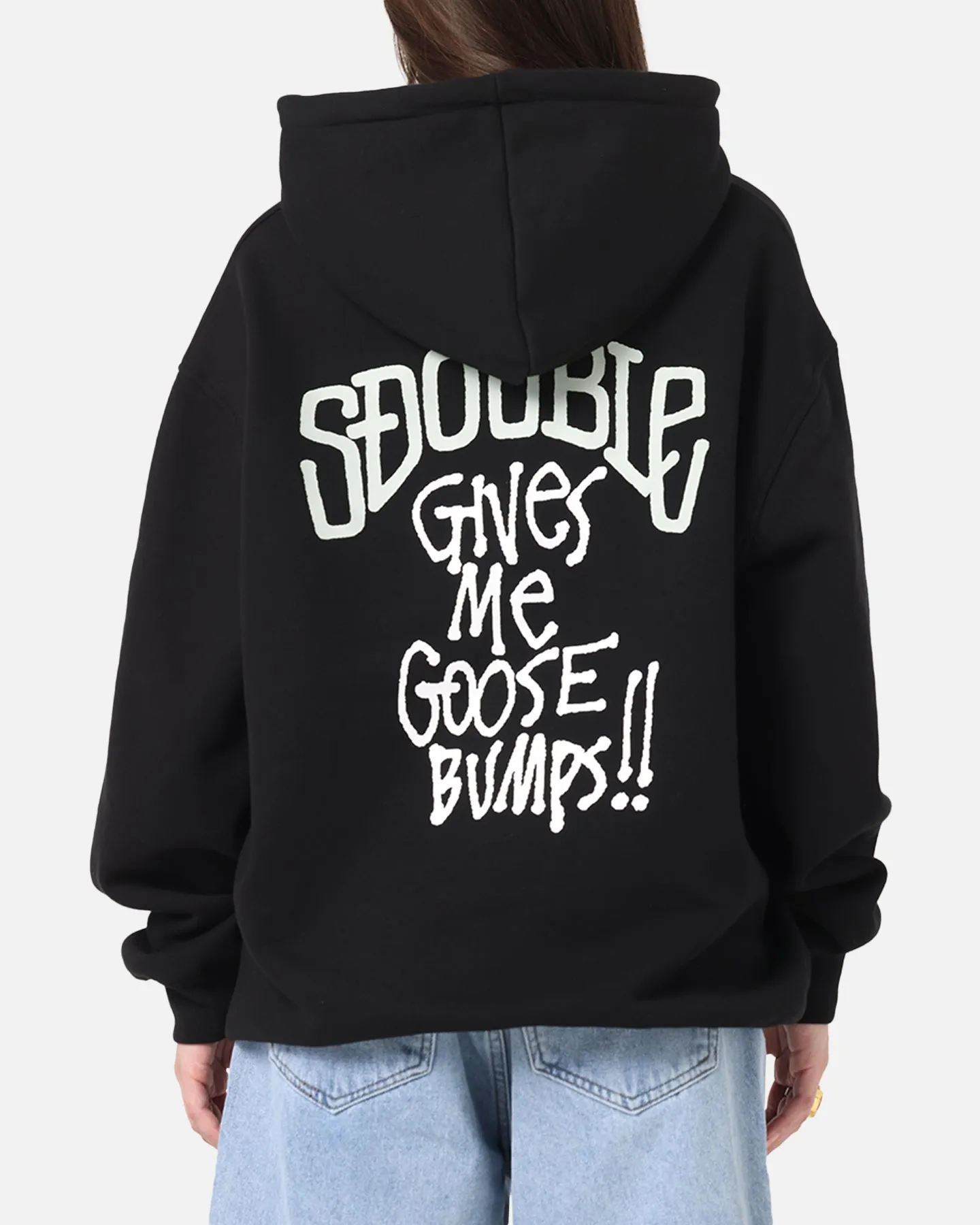 S Double Goosebumps Hoodie Washed Black sold by Culture Kings