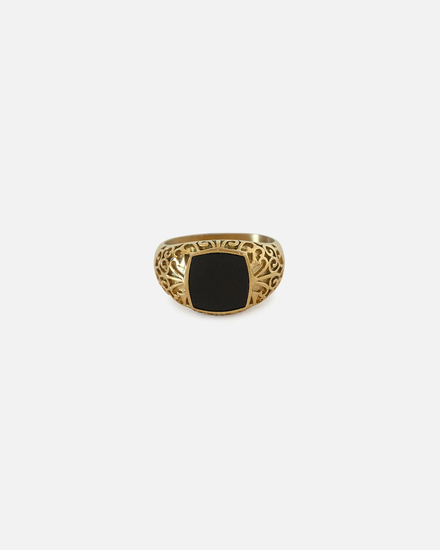 Saint Morta Onyx Square Ring Gold sold by Culture Kings