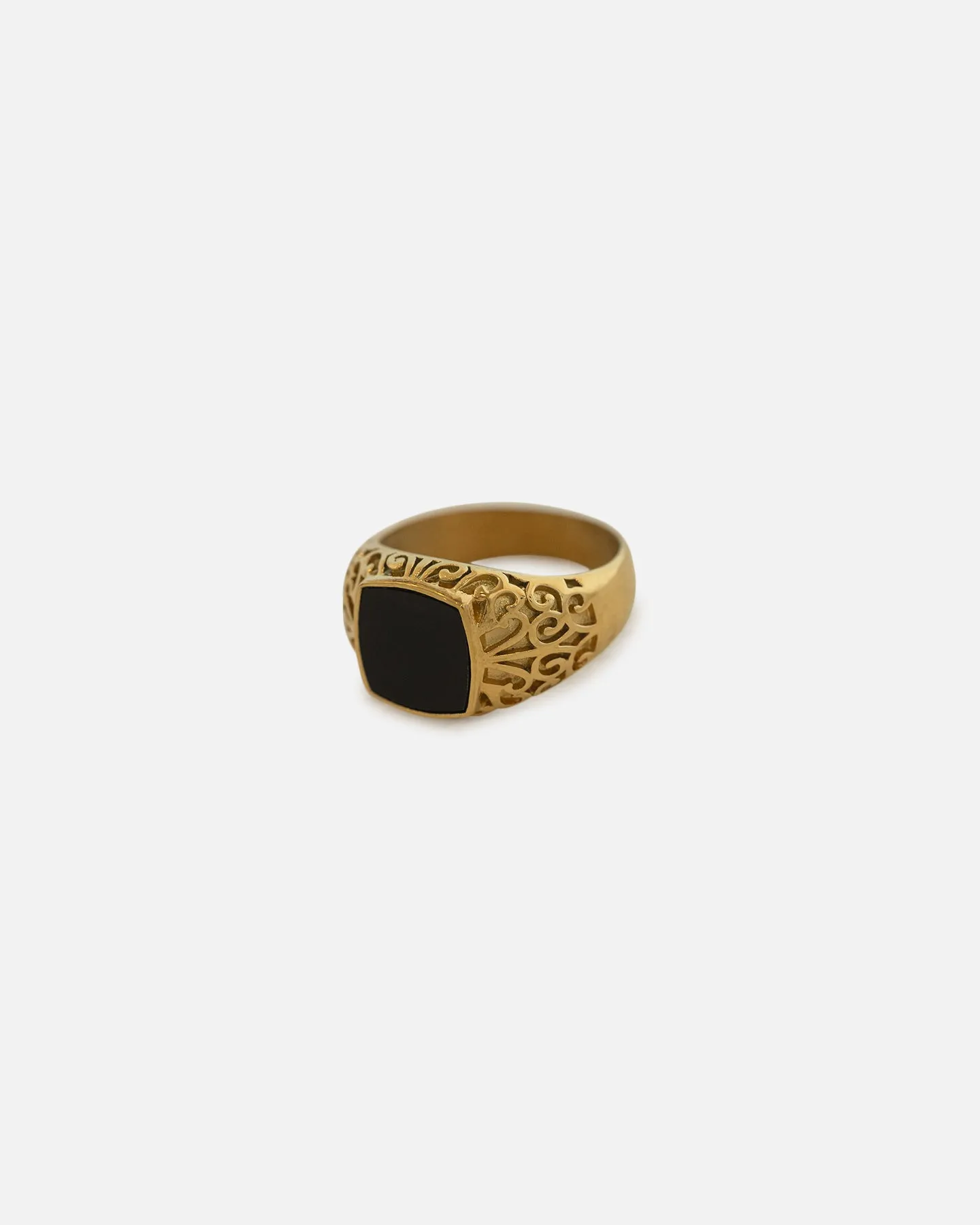 Saint Morta Onyx Square Ring Gold sold by Culture Kings product image thumbnail 3