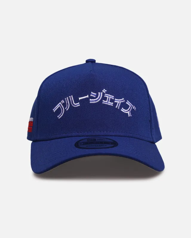 New Era Toronto Blue Jays 'Hyperfly Katakana x MLB' 9FORTY A-Frame Snapback Official Team Colour sold by Culture Kings