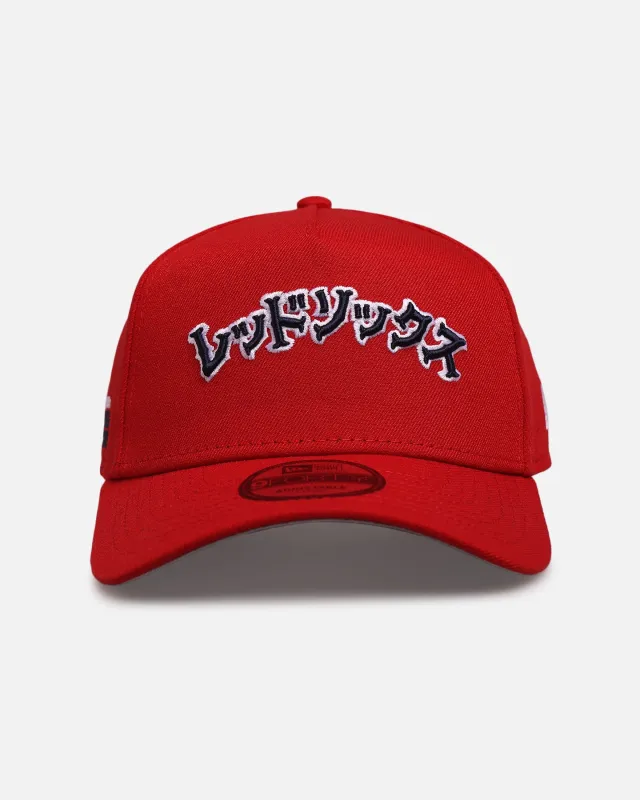 New Era Boston Red Sox 'Hyperfly Katakana x MLB' 9FORTY A-Frame Snapback Official Team Colour sold by Culture Kings