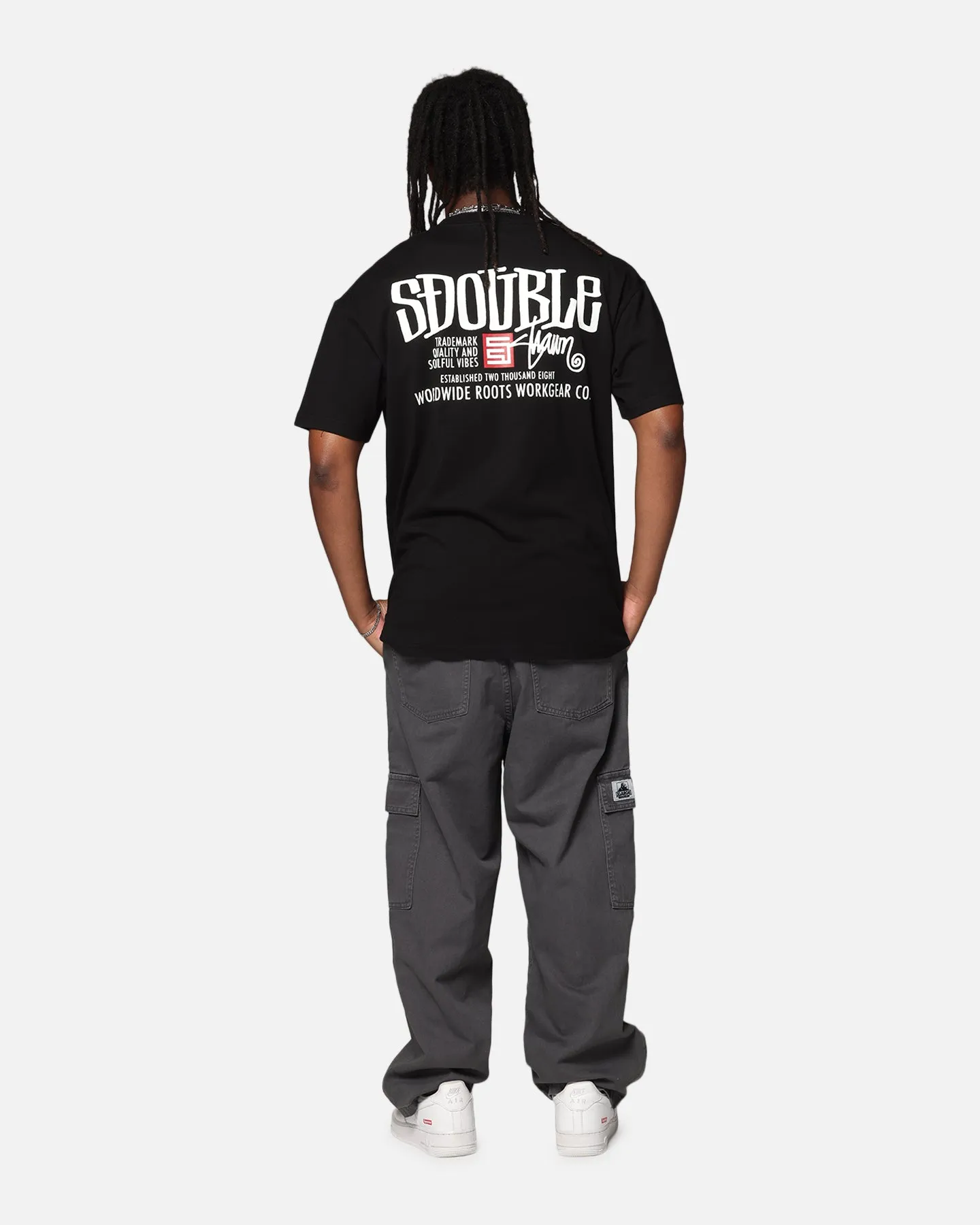 S Double Workgear T-Shirt Black sold by Culture Kings product image thumbnail 3