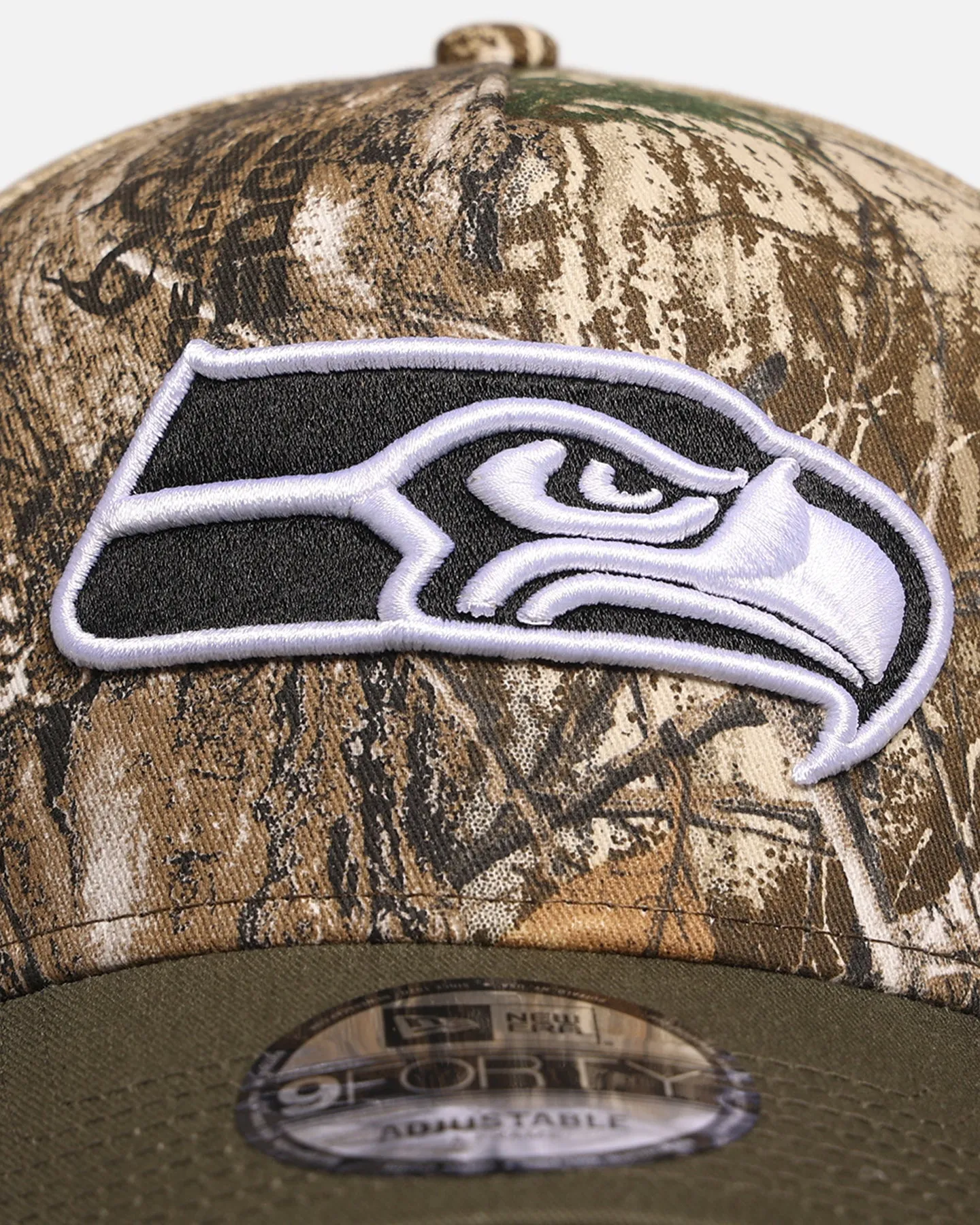 New Era Seattle Seahawks 'NFL Season Kick Off' 9FORTY A-Frame Snapback Realtree/Olive sold by Culture Kings product image thumbnail 5